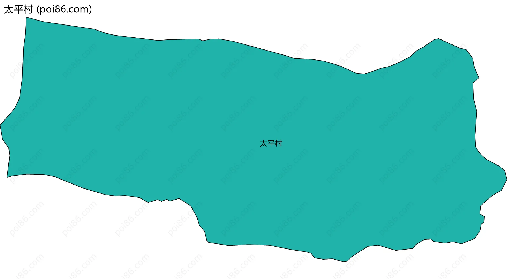 太平村边界地图