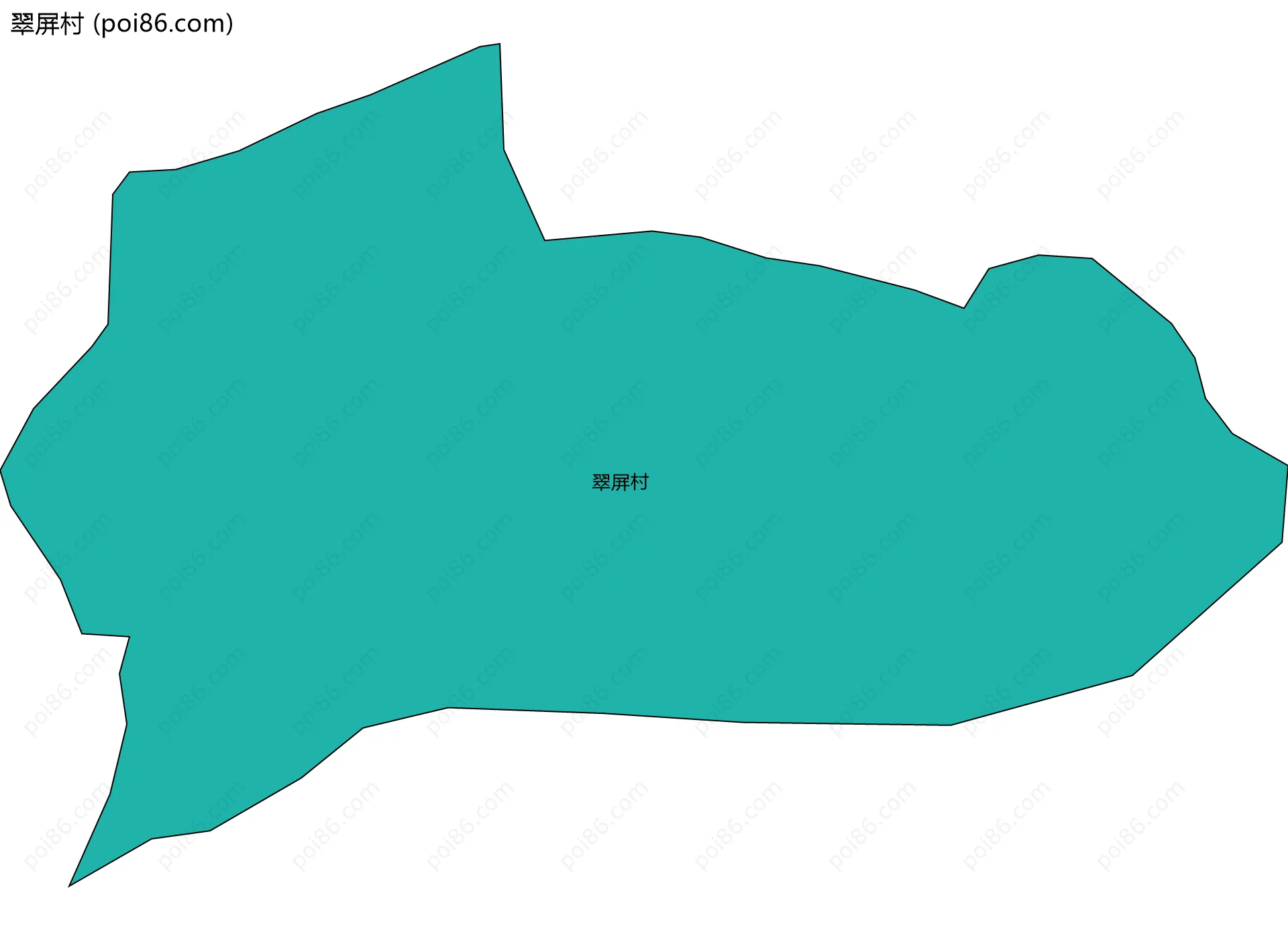 翠屏村边界地图