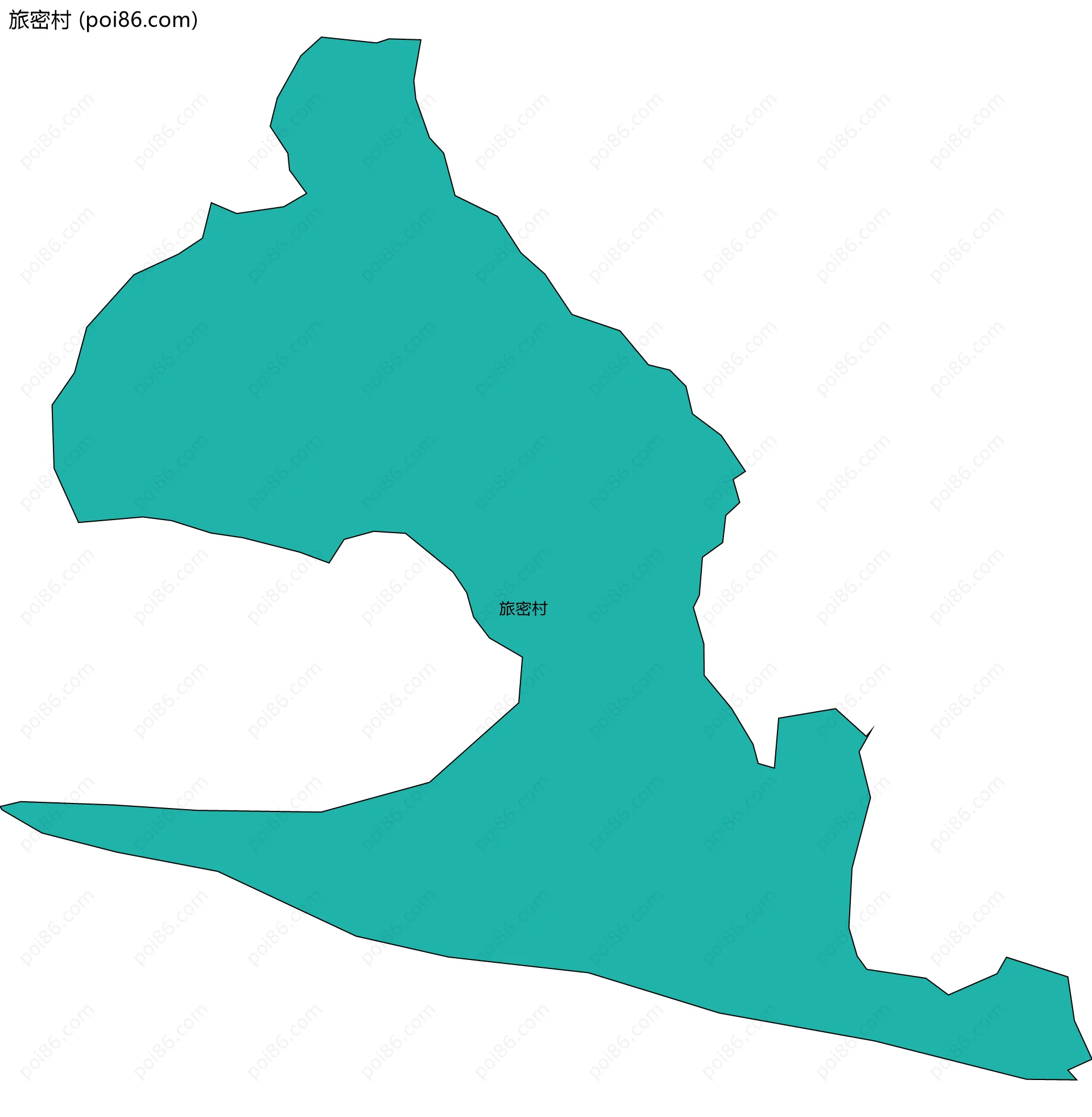 旅密村边界地图