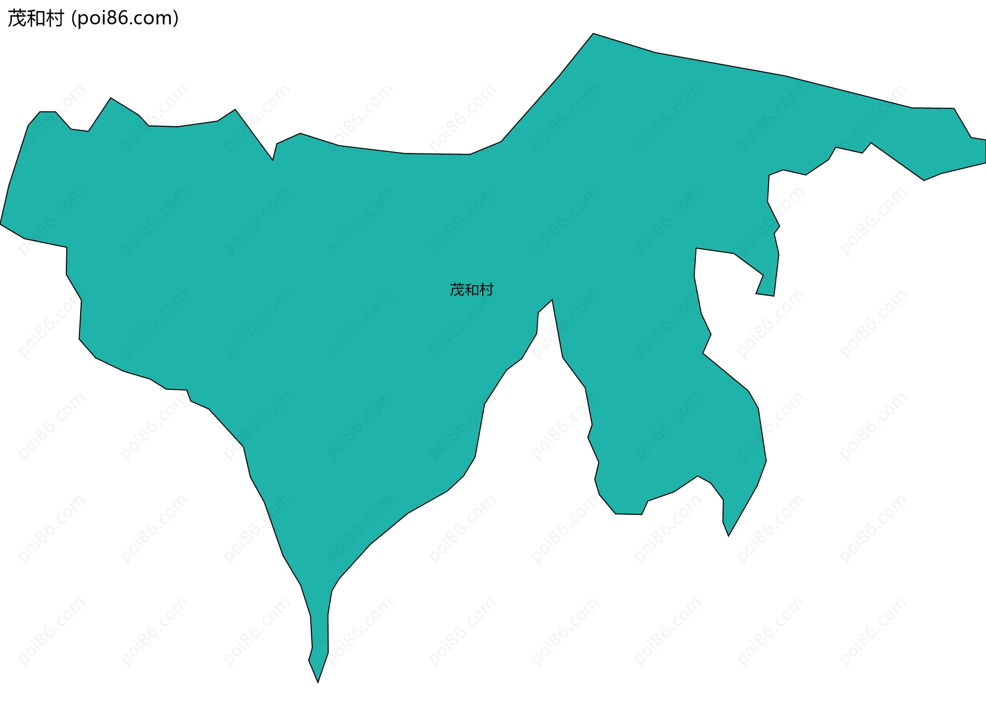 茂和村边界地图