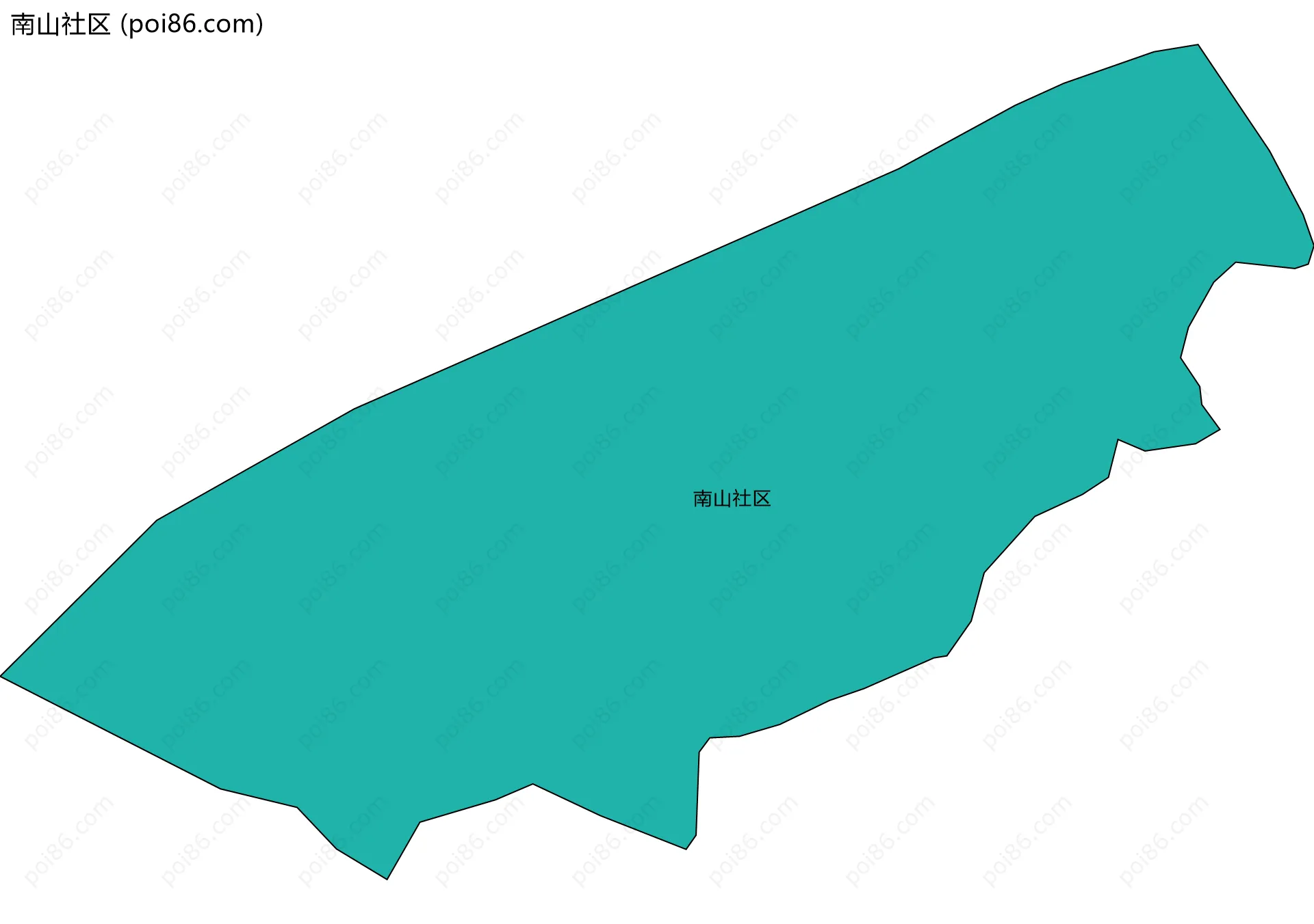 南山社区边界地图