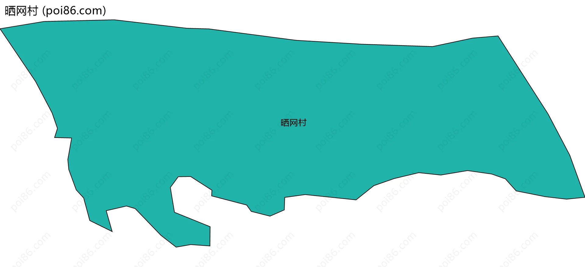 晒网村边界地图