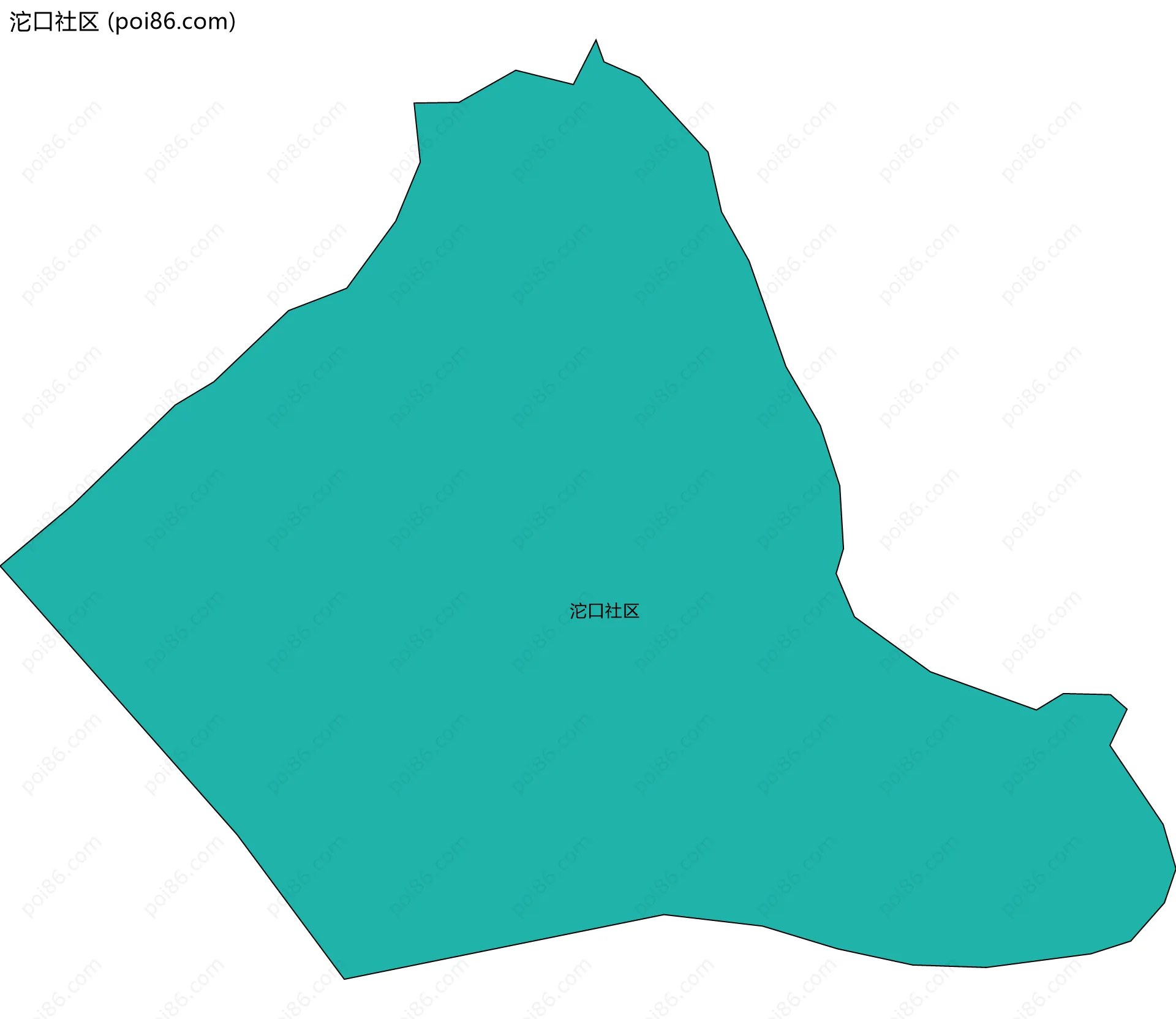 沱口社区边界地图