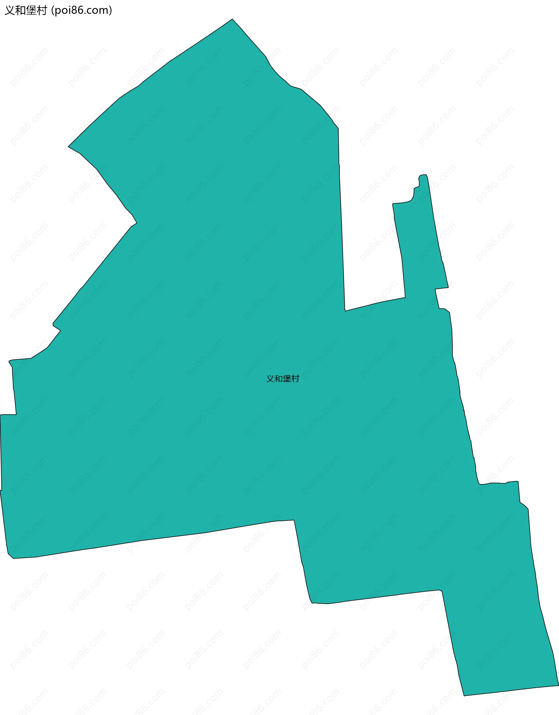 义和堡村边界地图