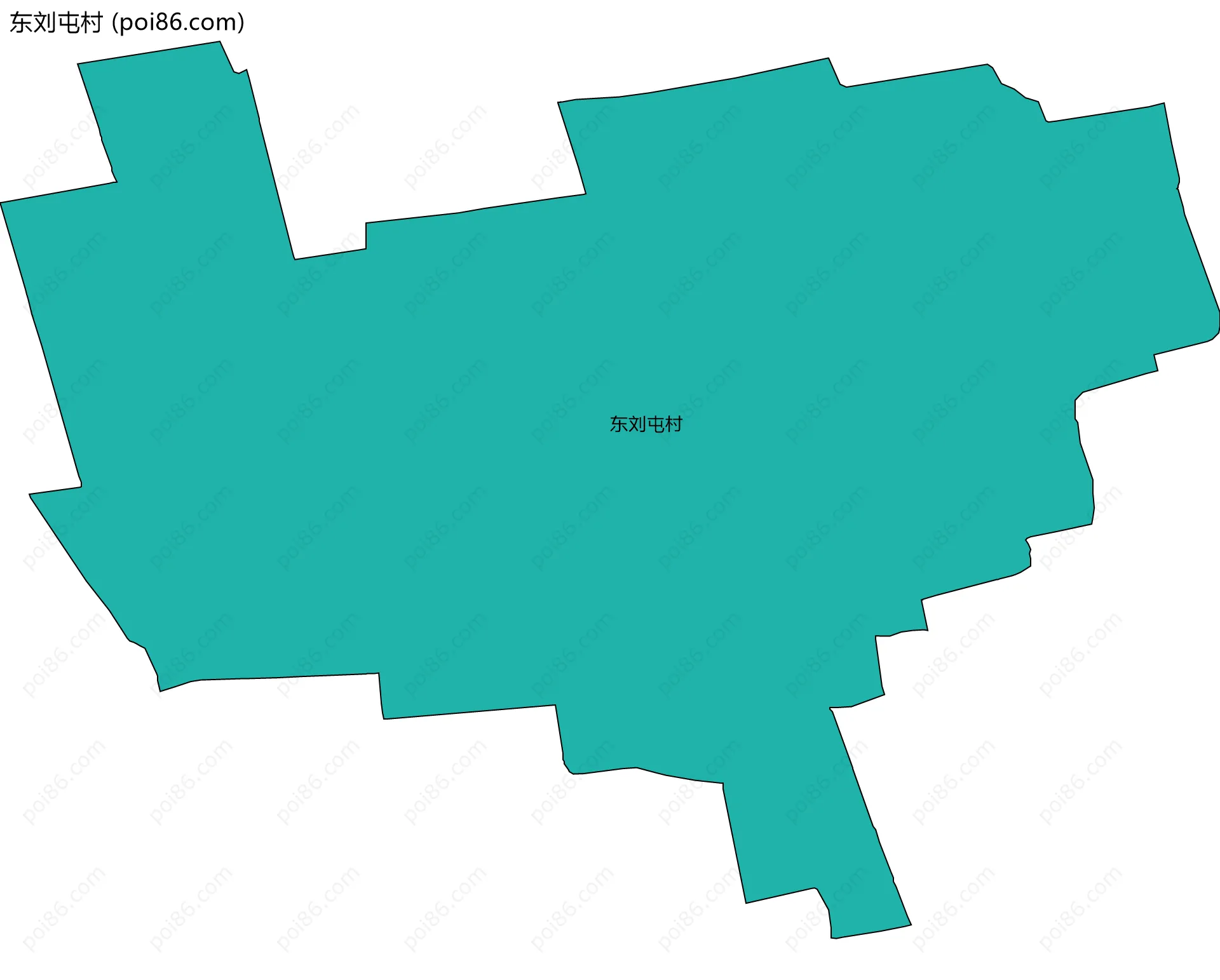东刘屯村边界地图