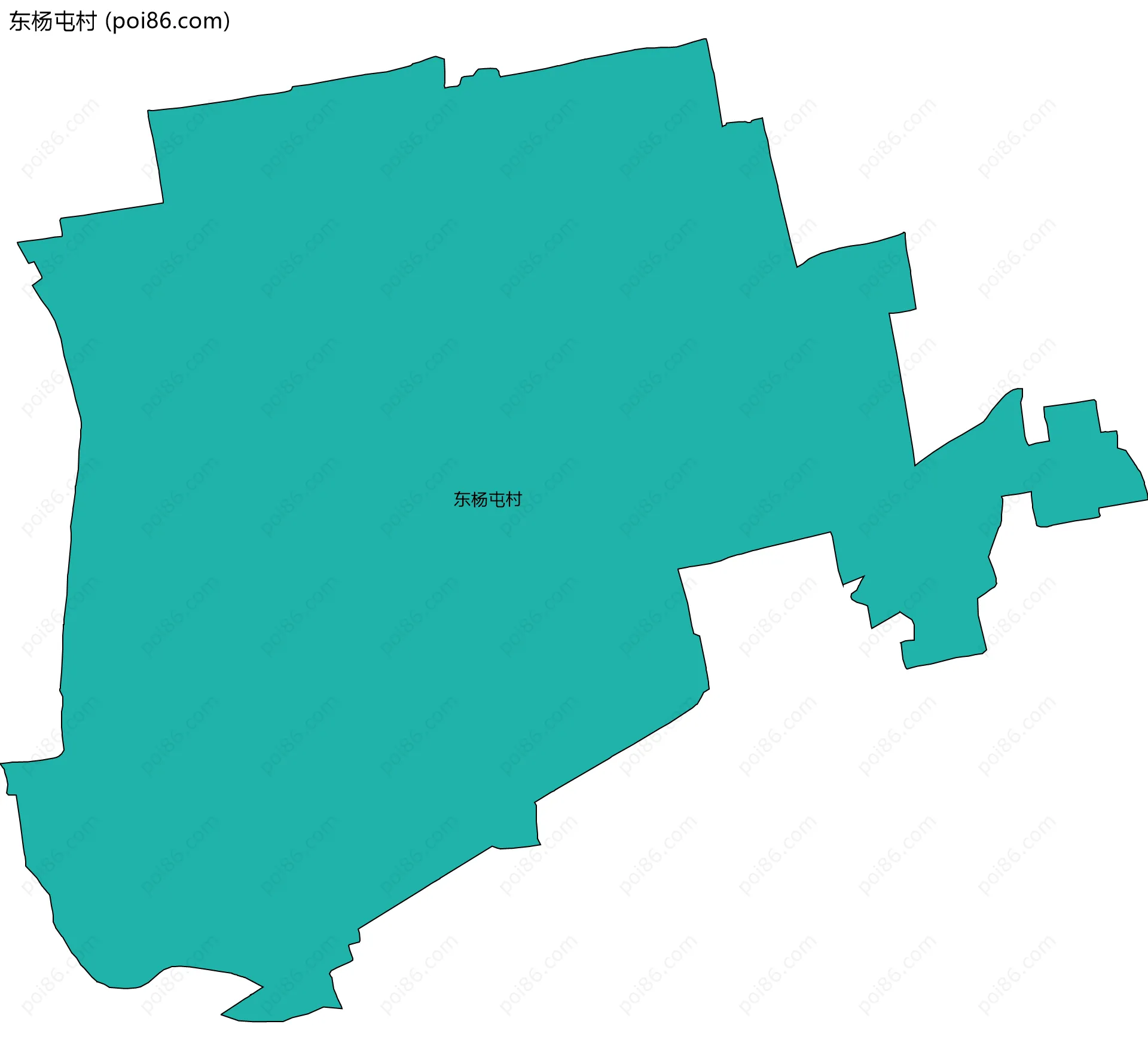 东杨屯村边界地图