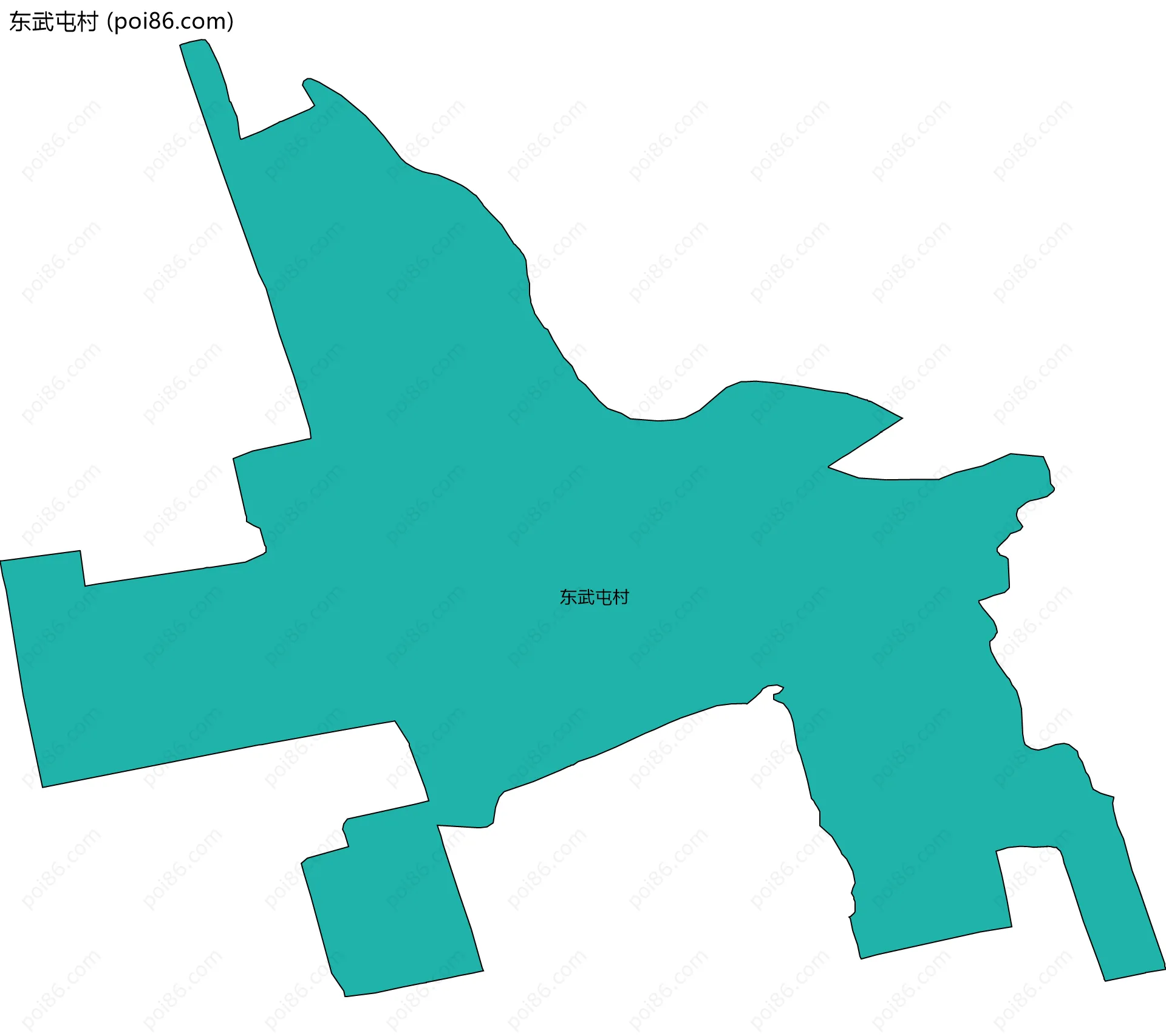 东武屯村边界地图