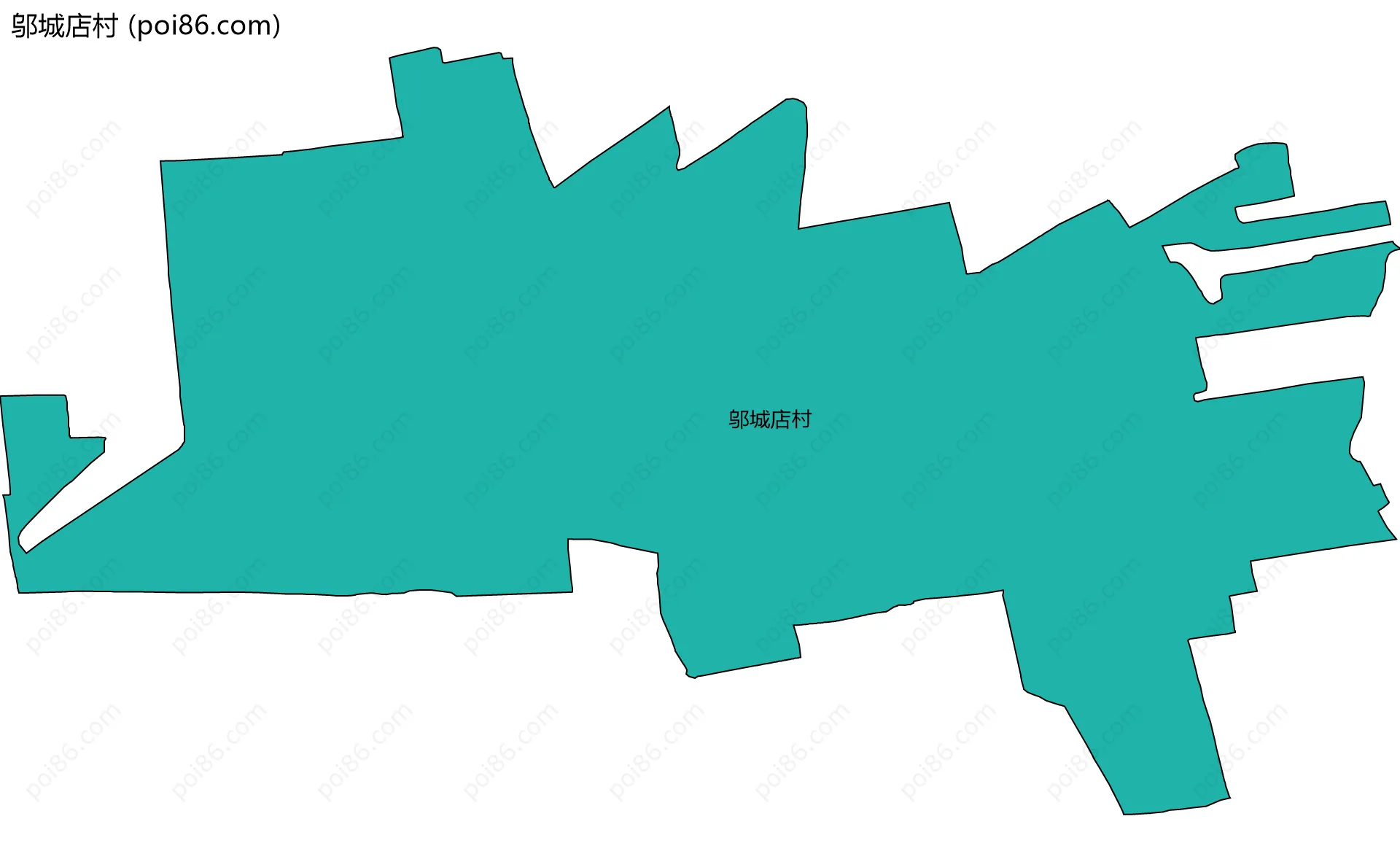 邬城店村边界地图