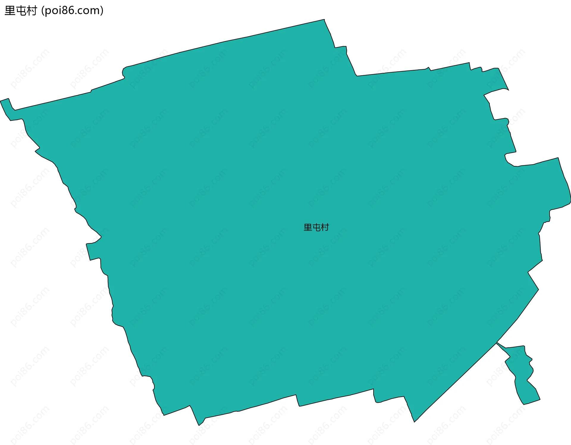 里屯村边界地图