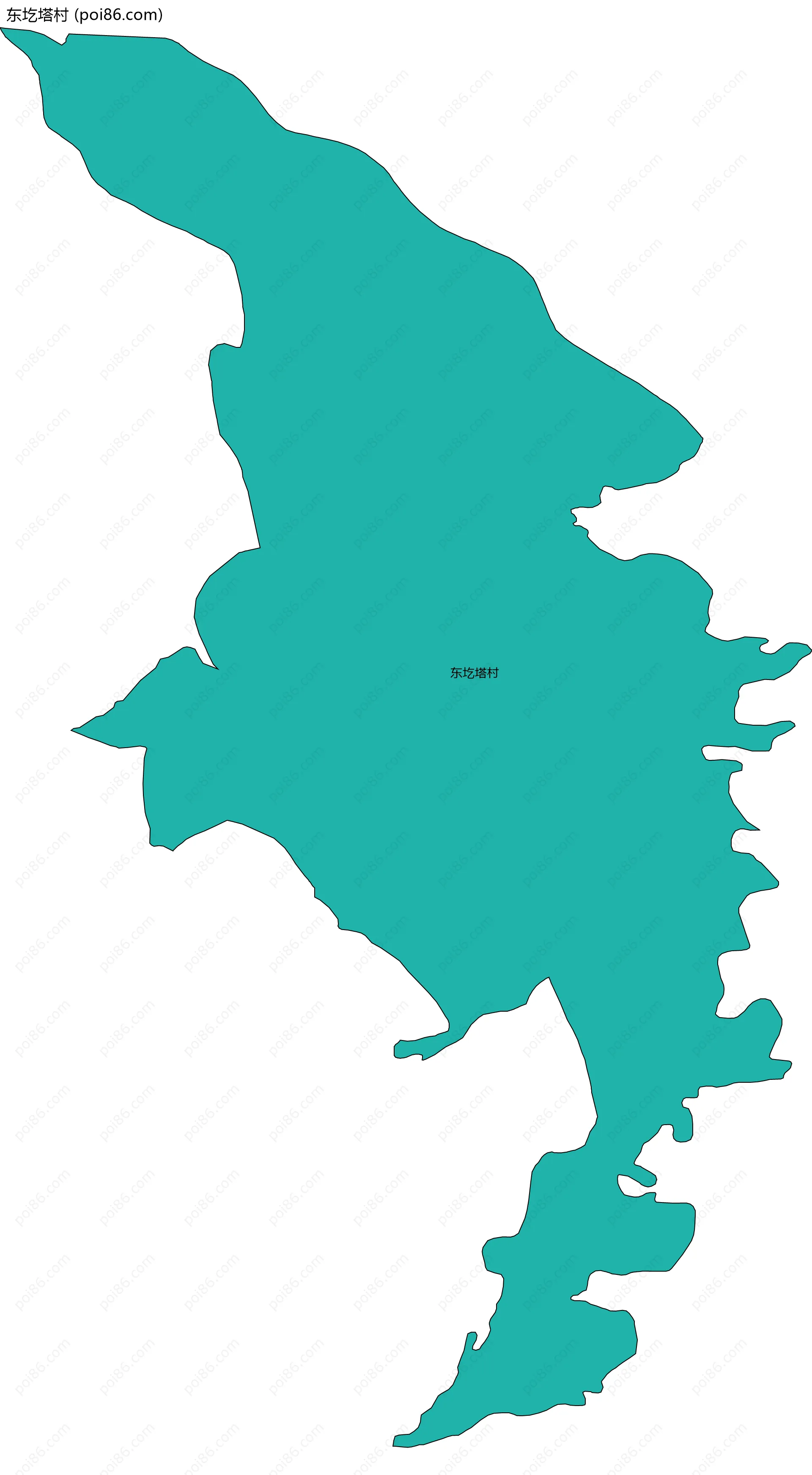 东圪塔村边界地图