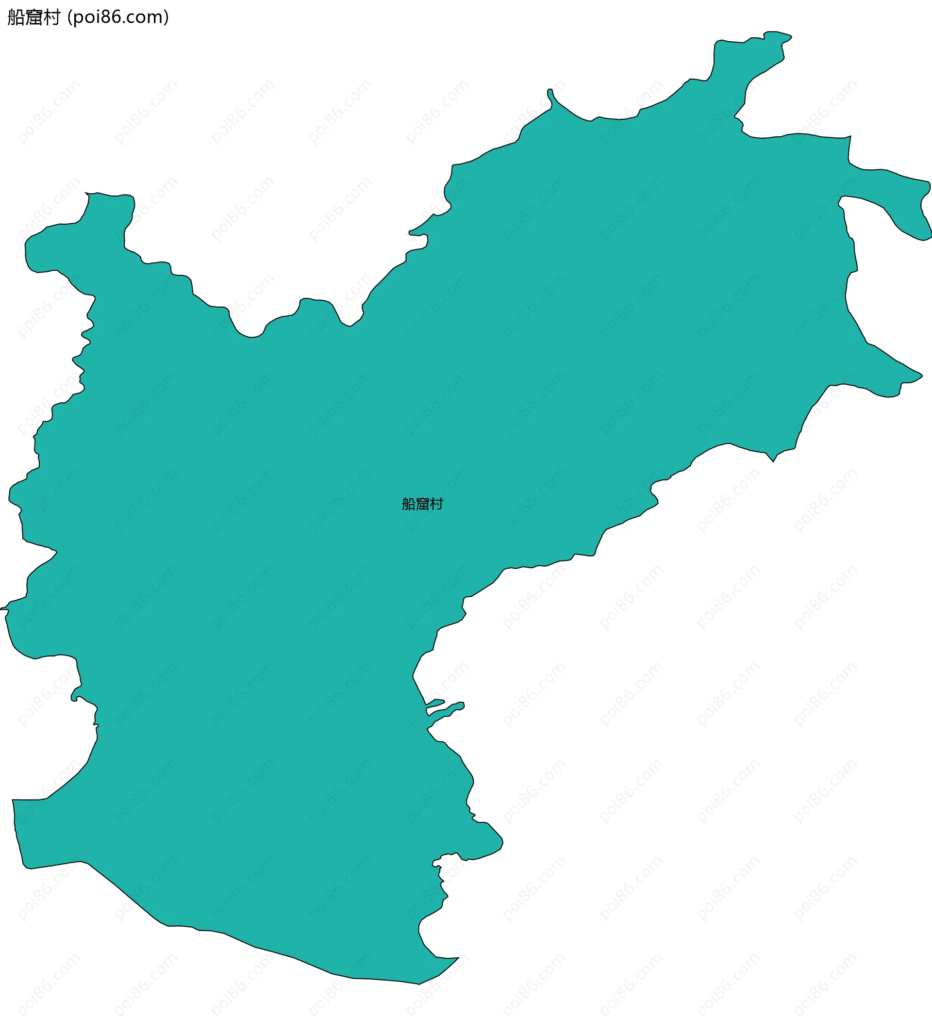 船窟村边界地图