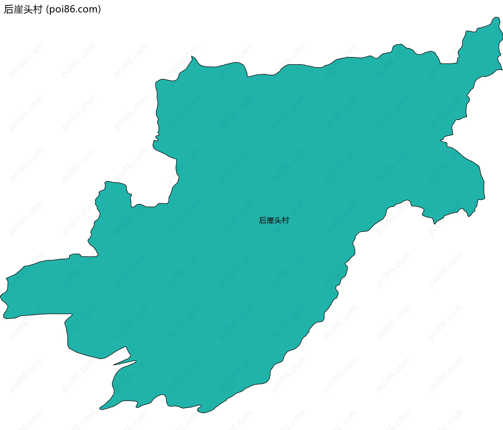 后崖头村边界地图