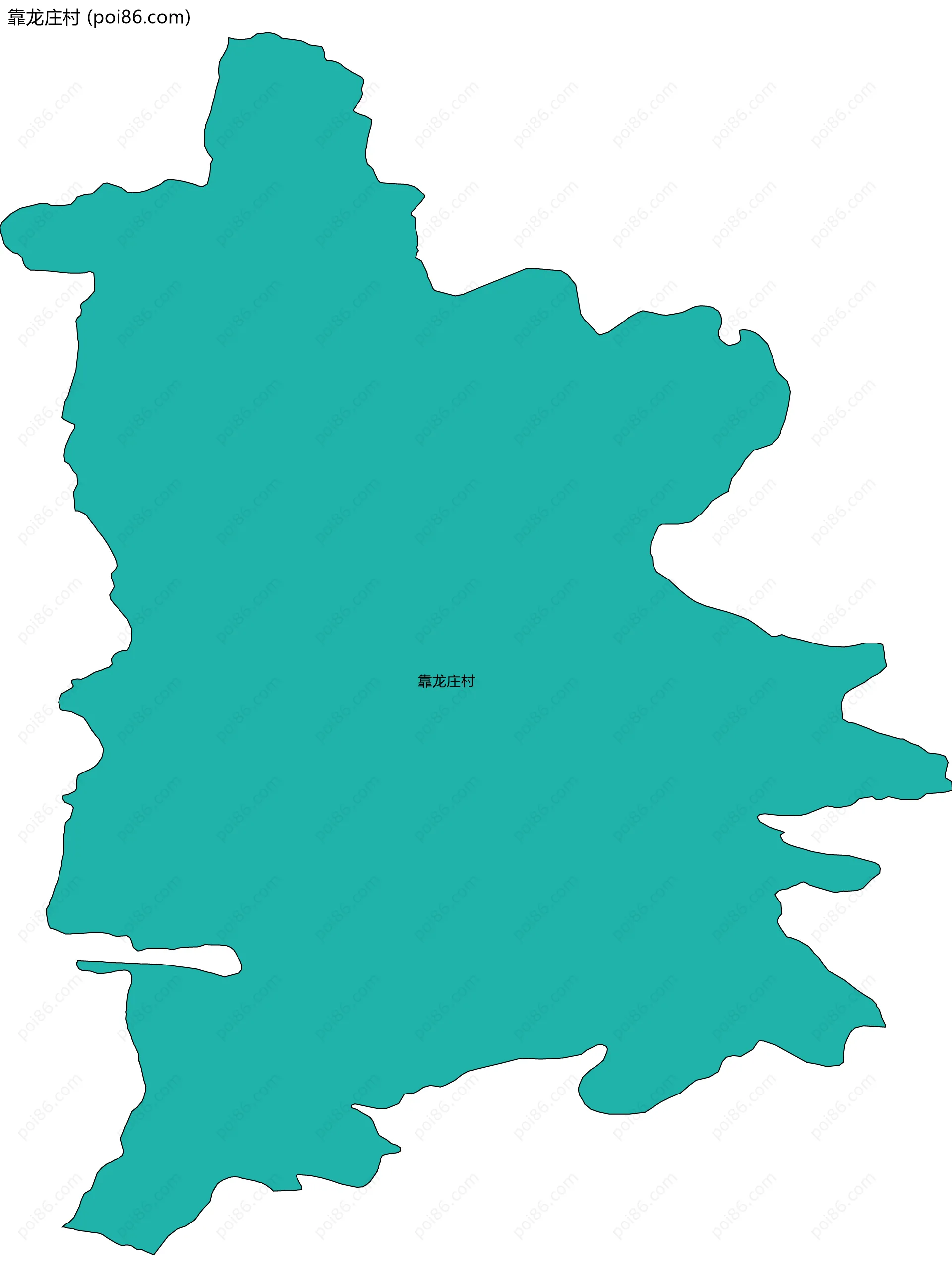 靠龙庄村边界地图