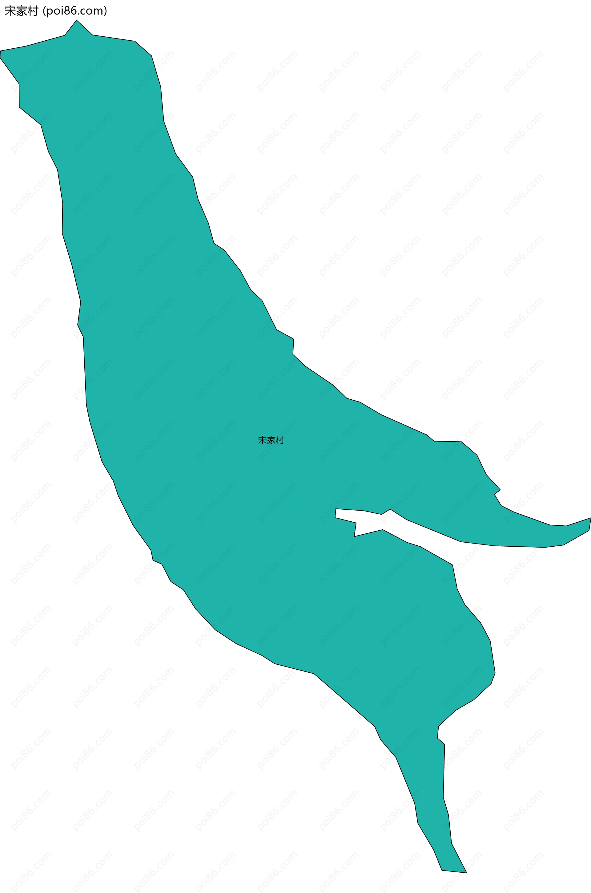 宋家村边界地图