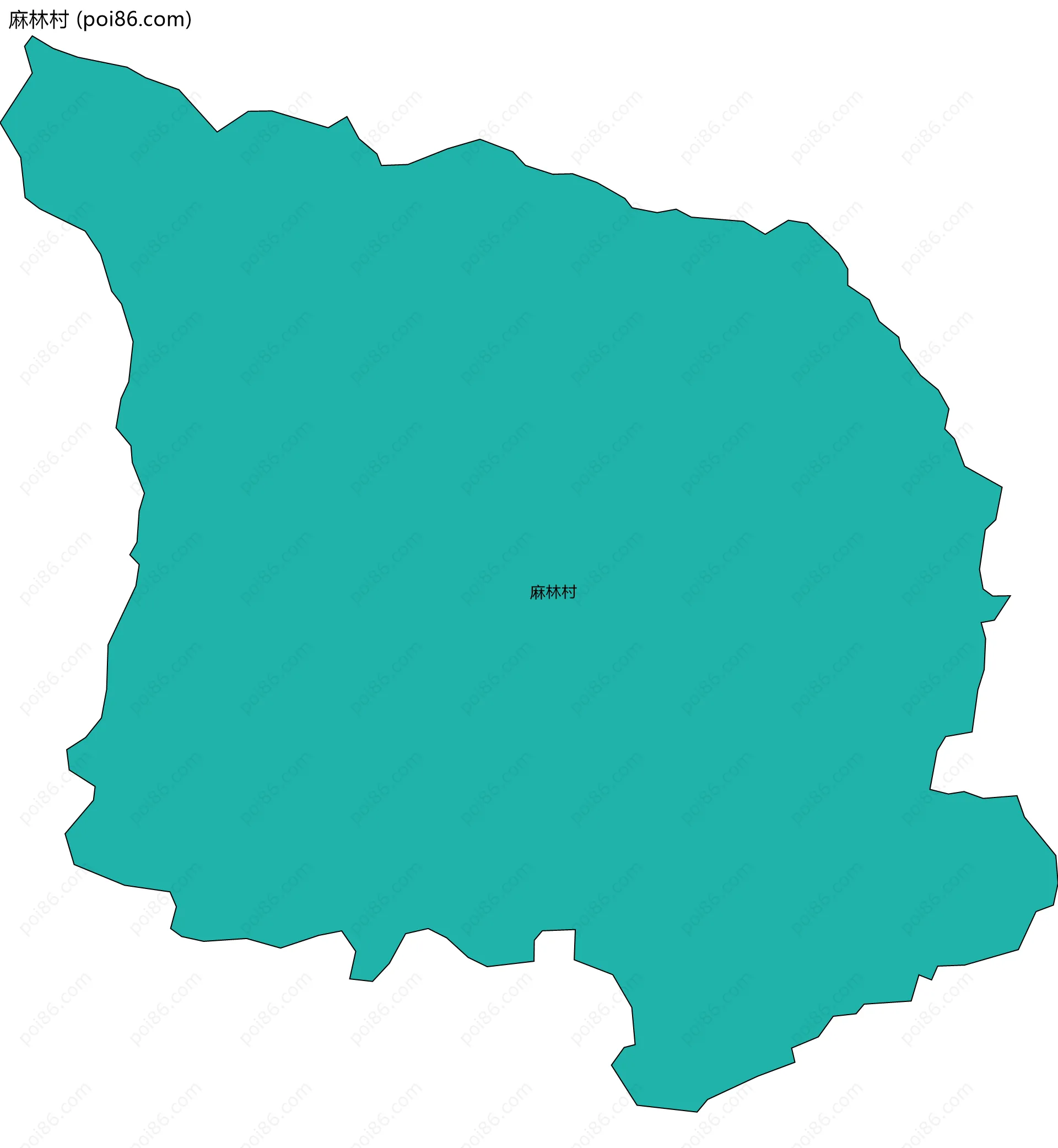 麻林村边界地图