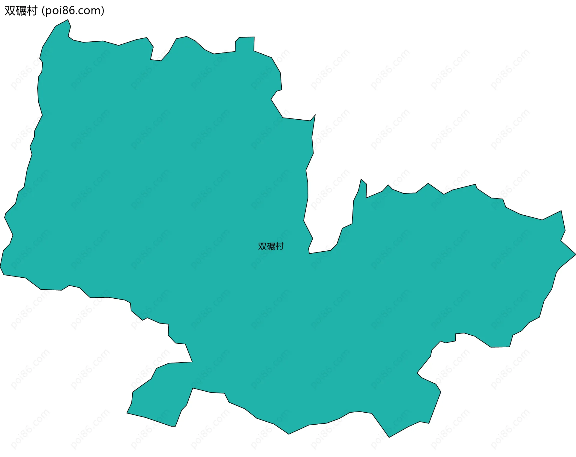 双碾村边界地图