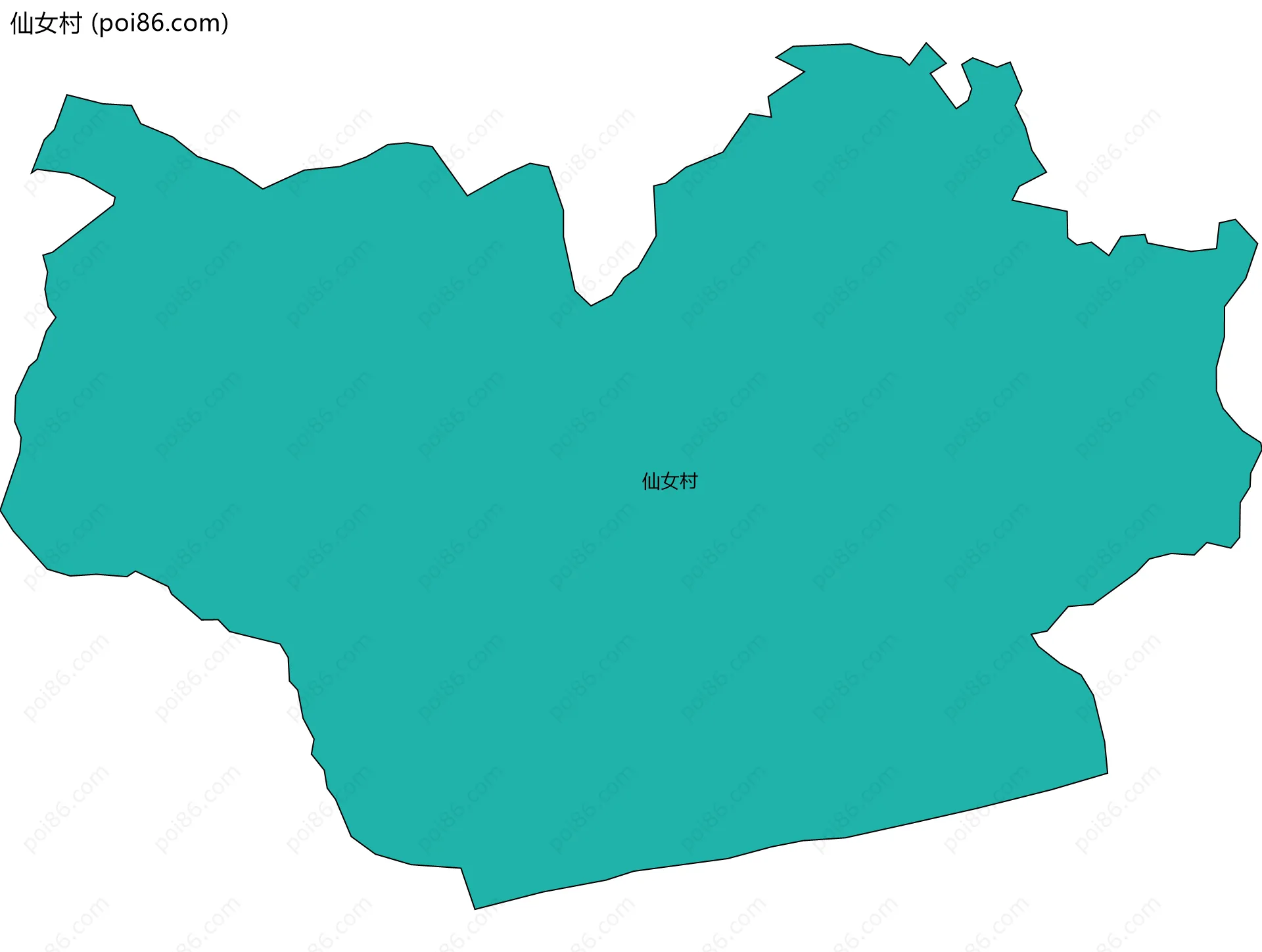 仙女村边界地图