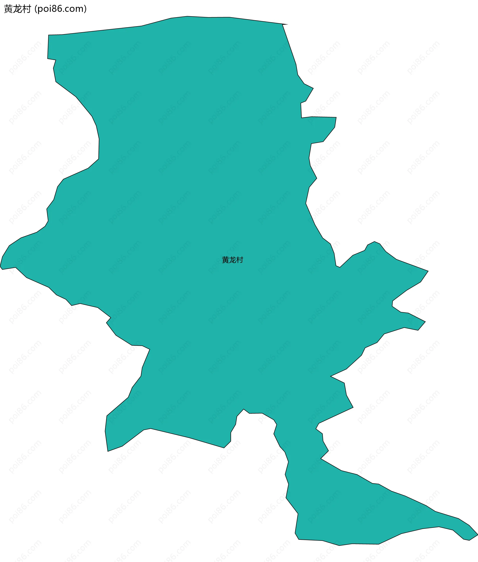 黄龙村边界地图