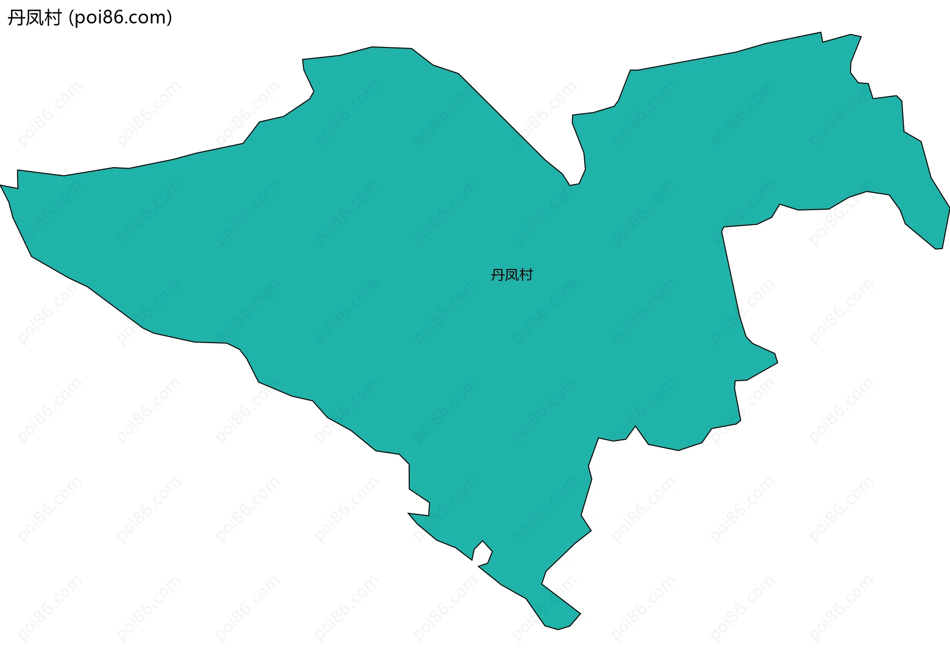 丹凤村边界地图