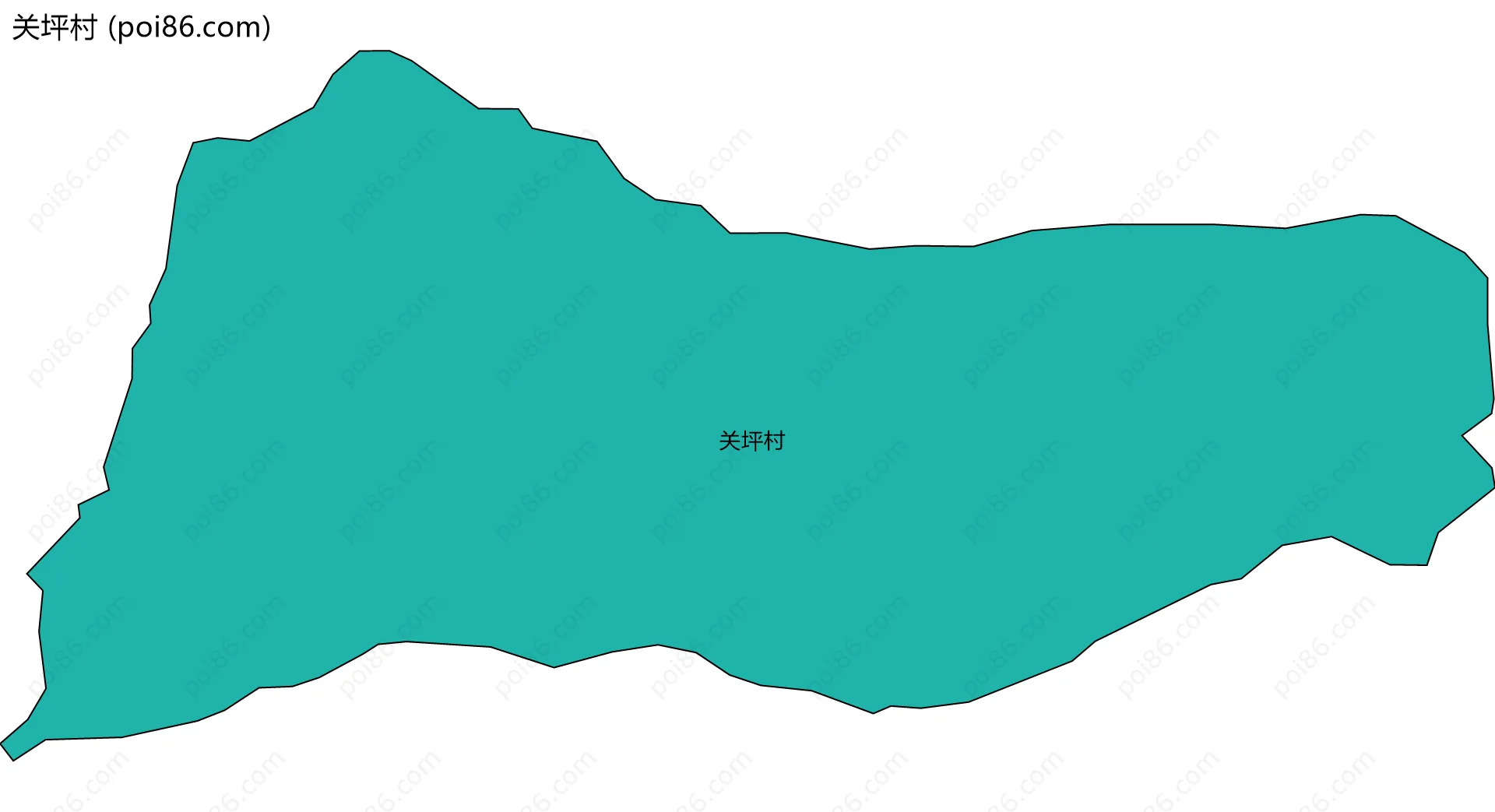 关坪村边界地图