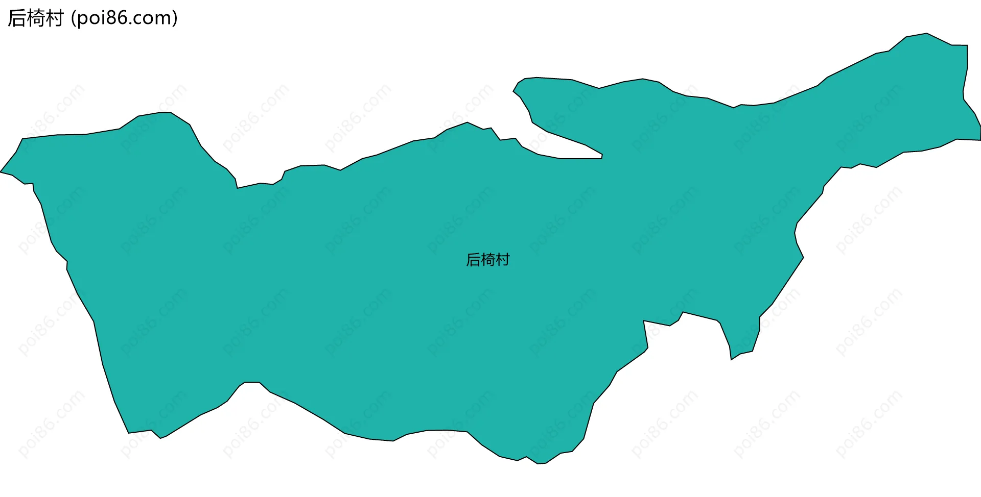 后椅村边界地图