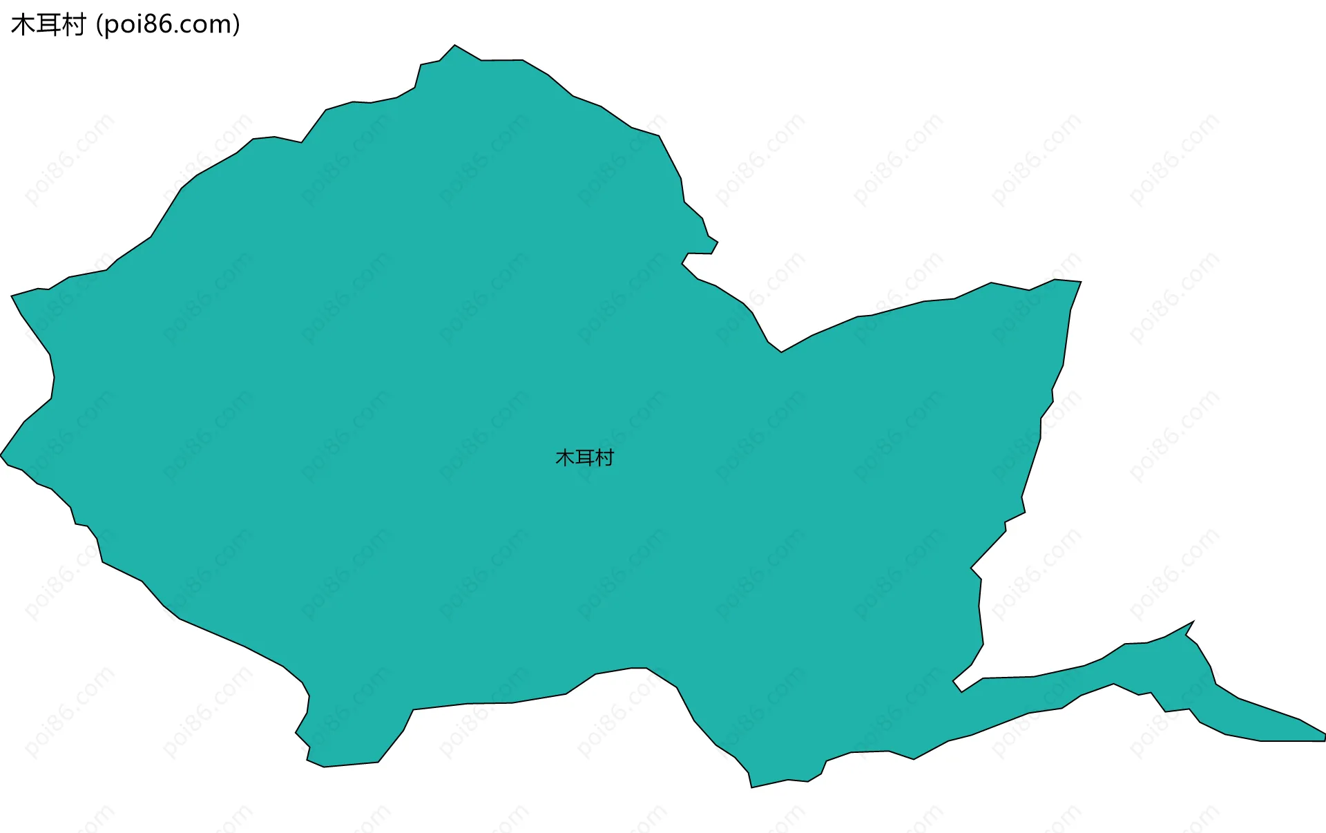 木耳村边界地图