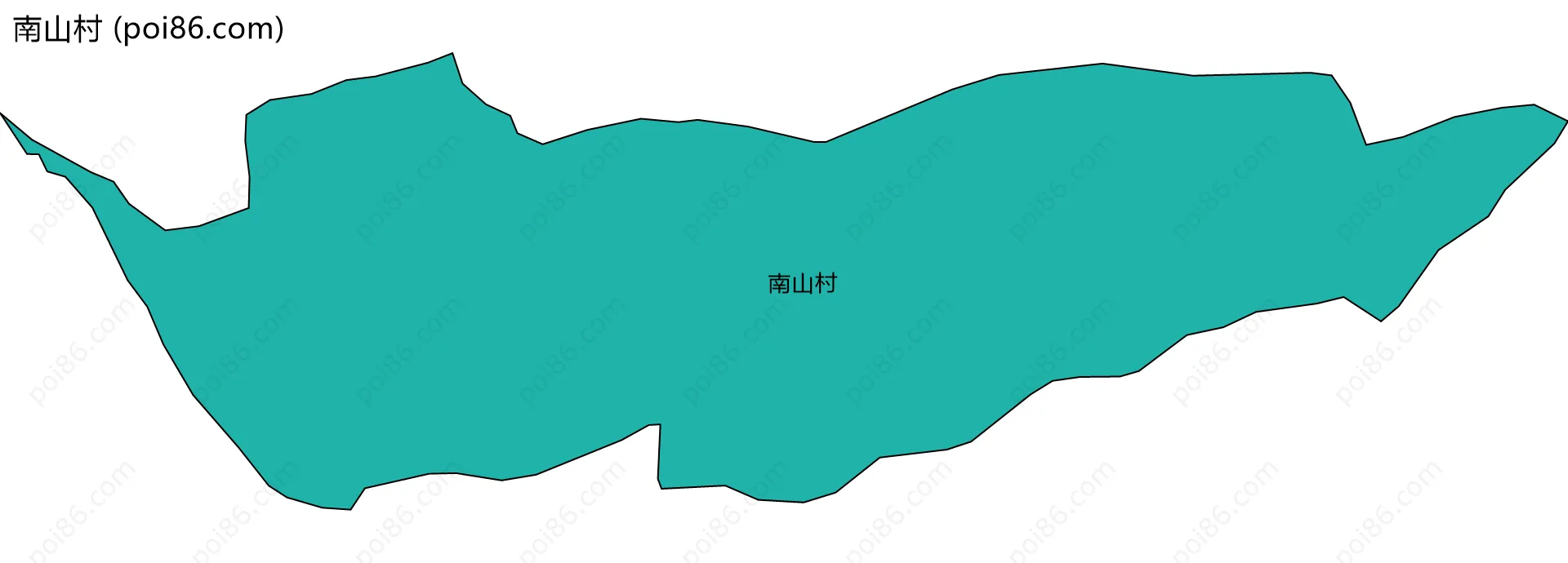南山村边界地图