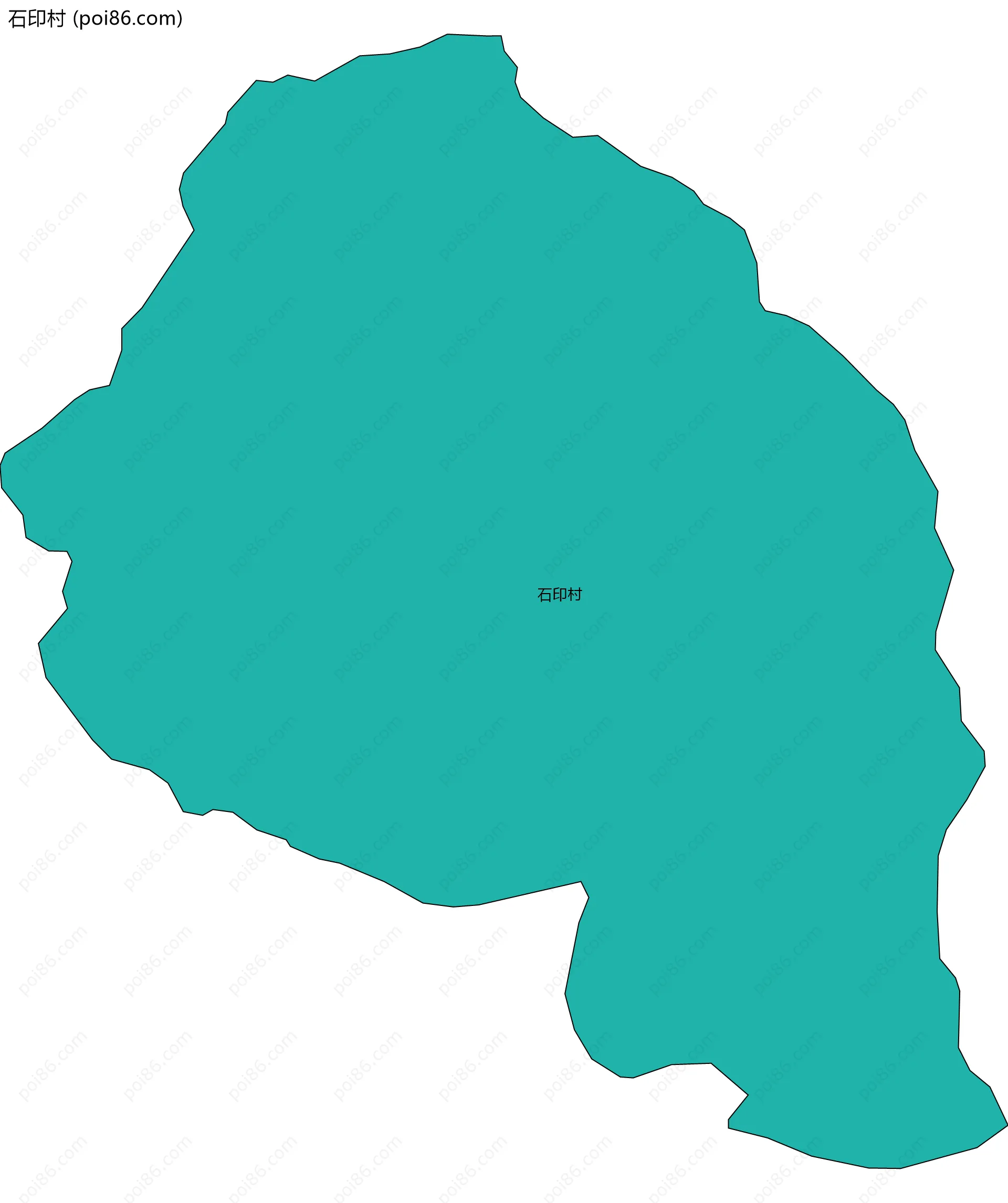 石印村边界地图