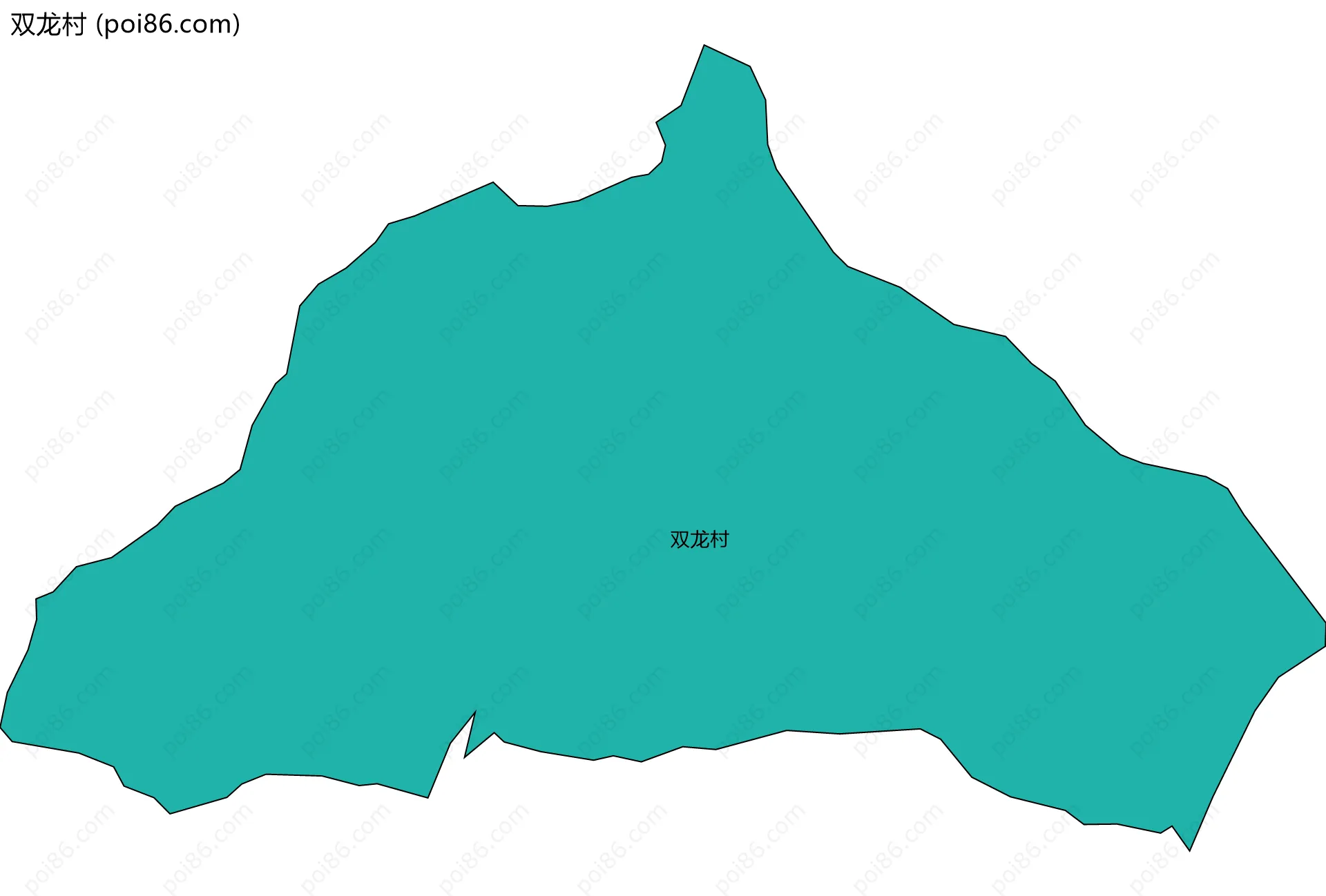 双龙村边界地图