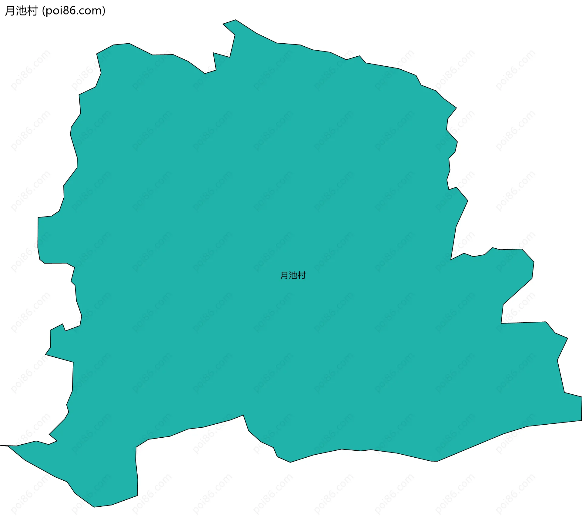 月池村边界地图