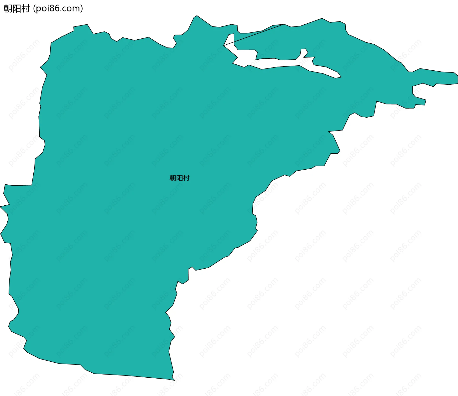 朝阳村边界地图