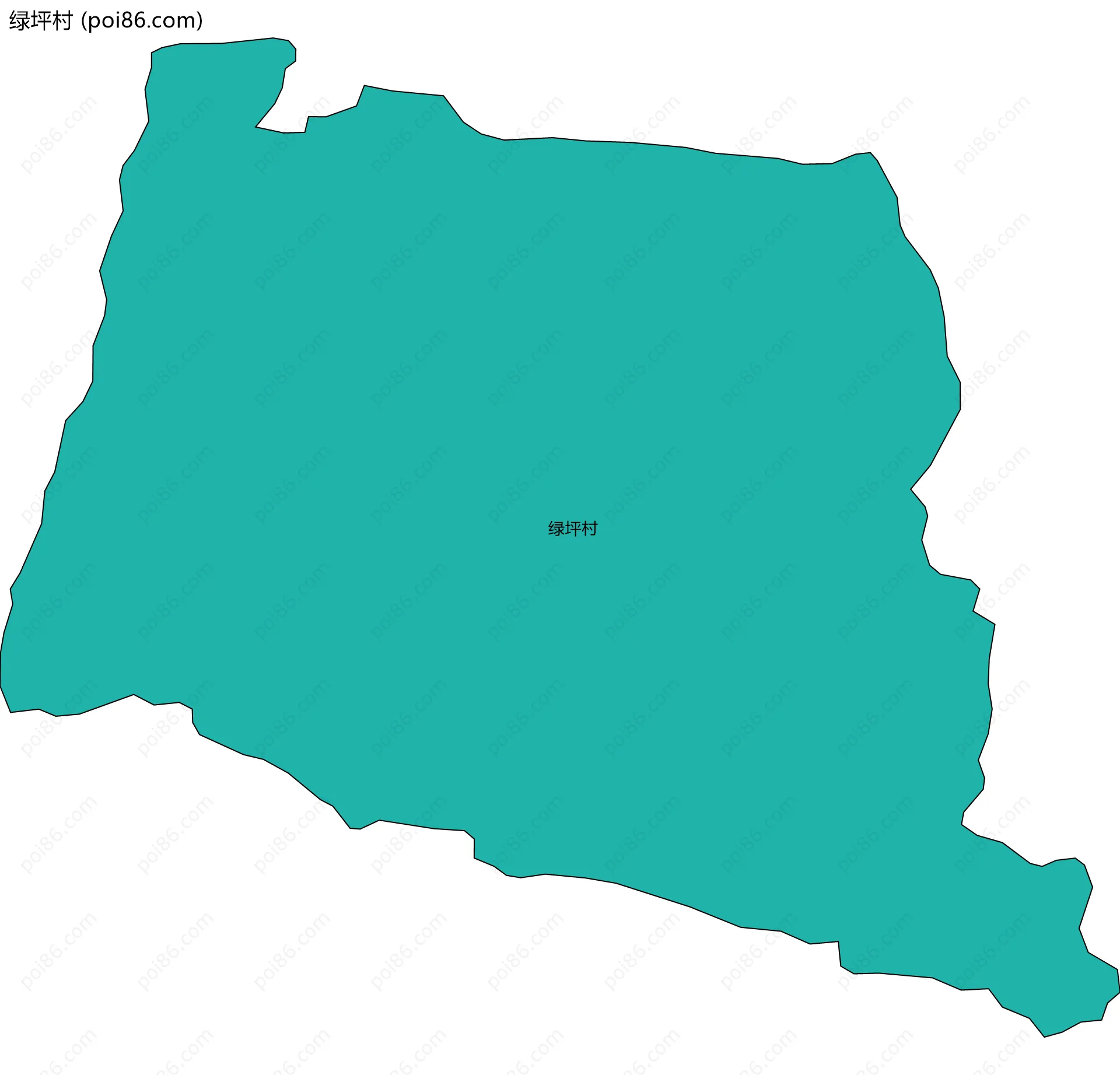 绿坪村边界地图