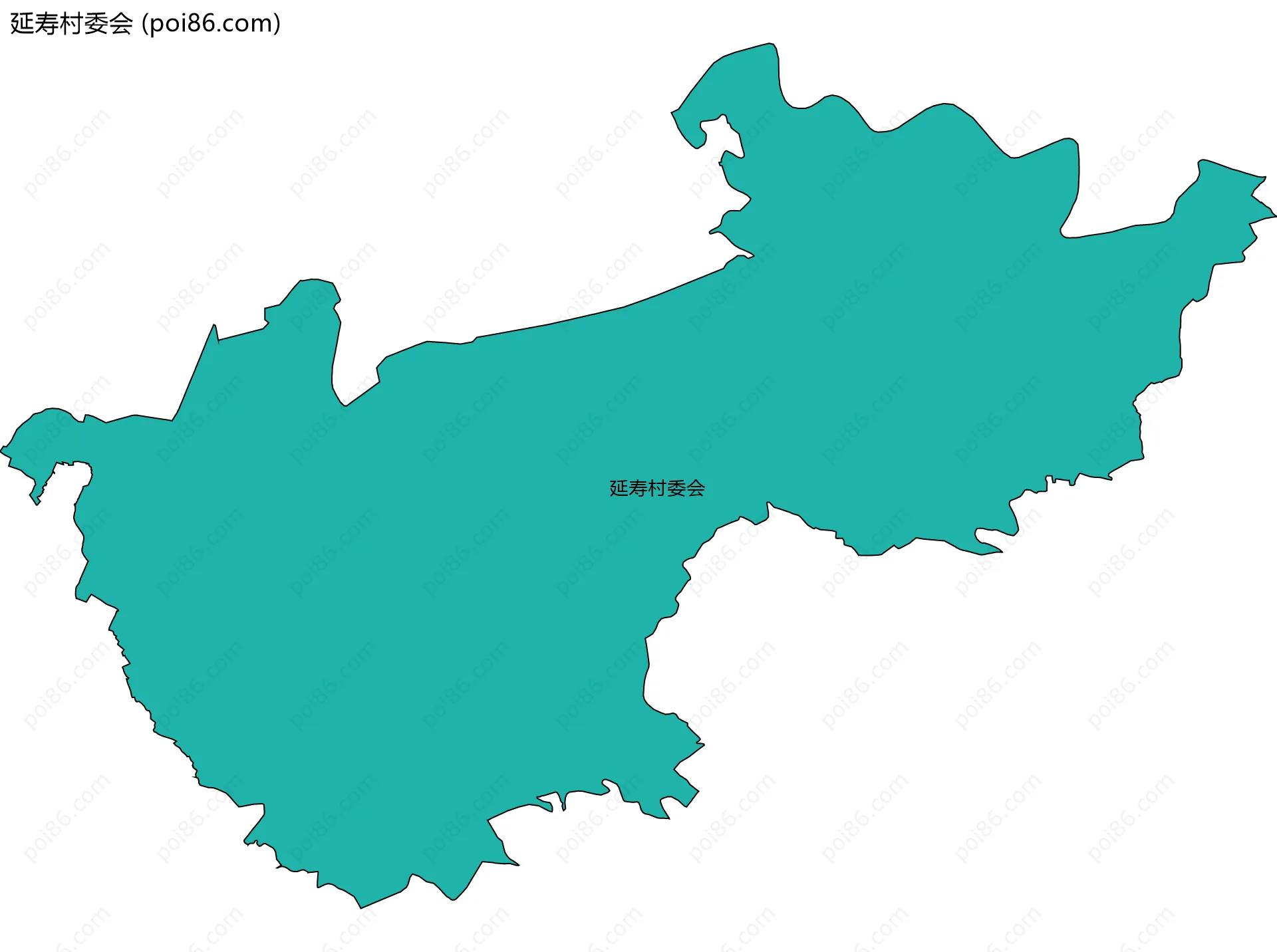 延寿村委会边界地图