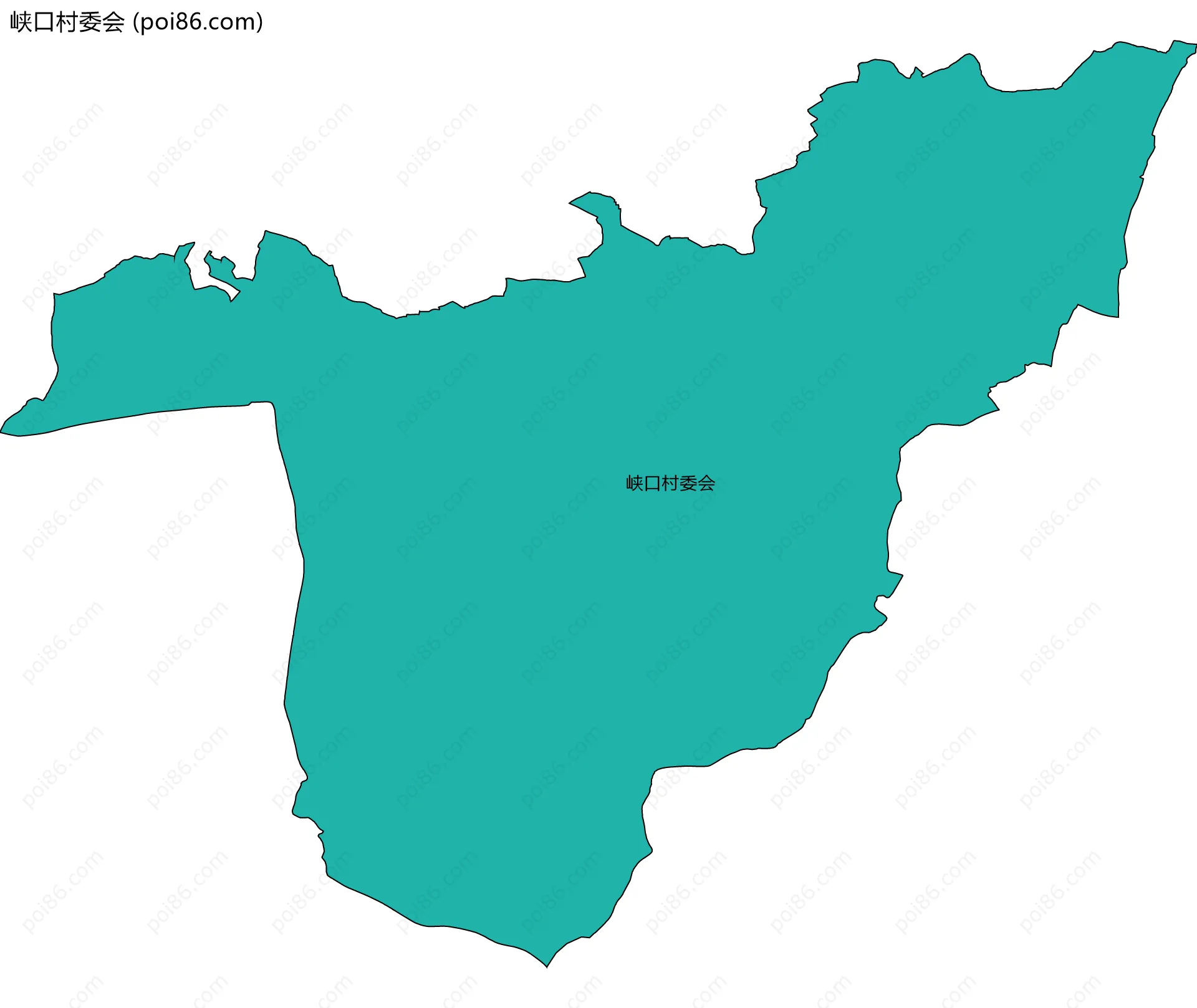 峡口村委会边界地图