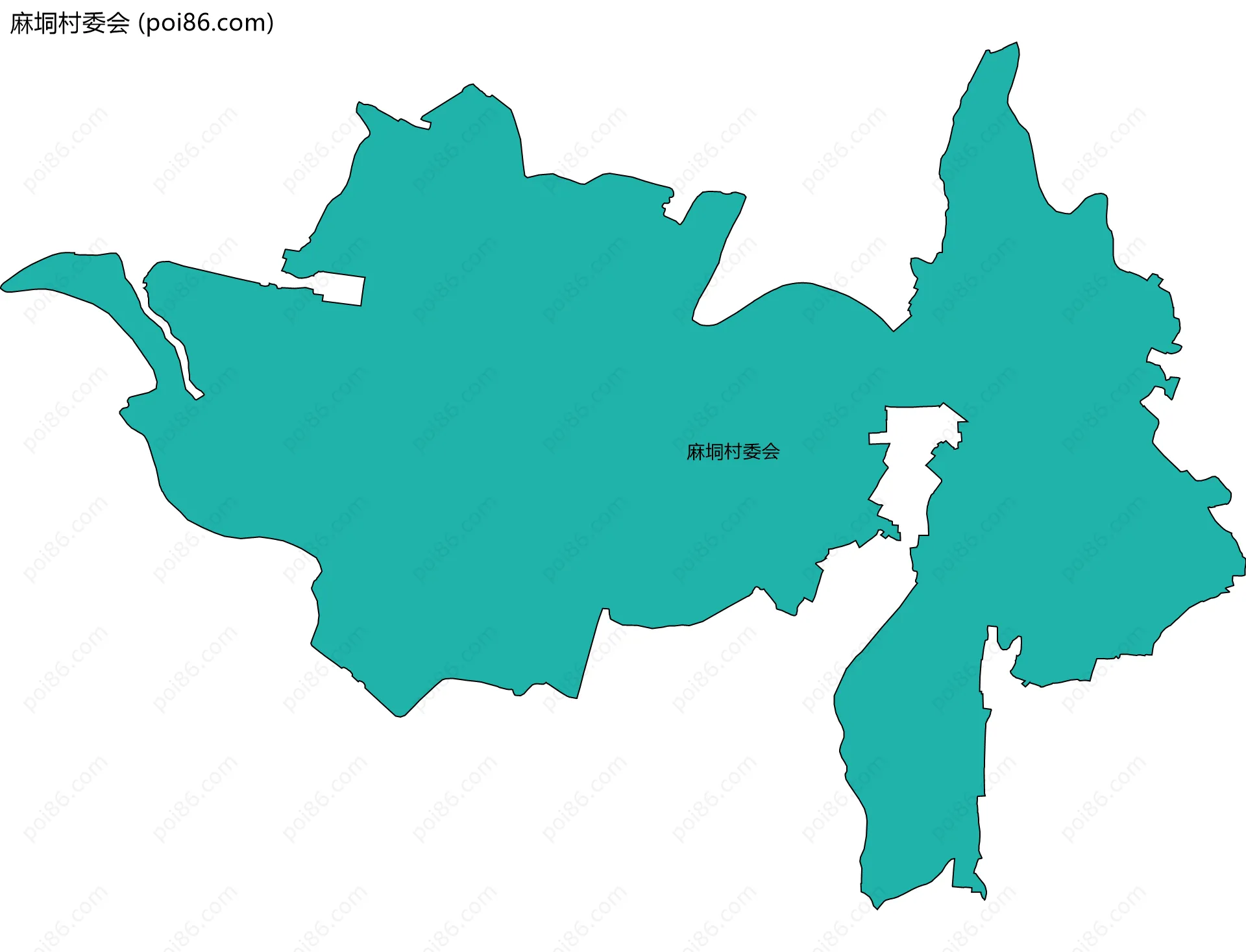 麻垌村委会边界地图