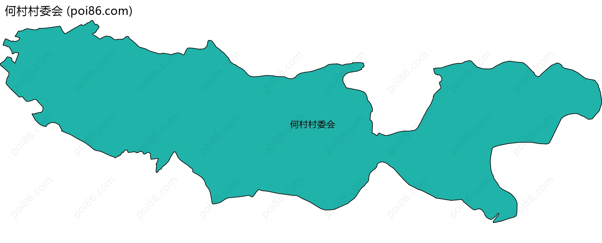 何村村委会边界地图