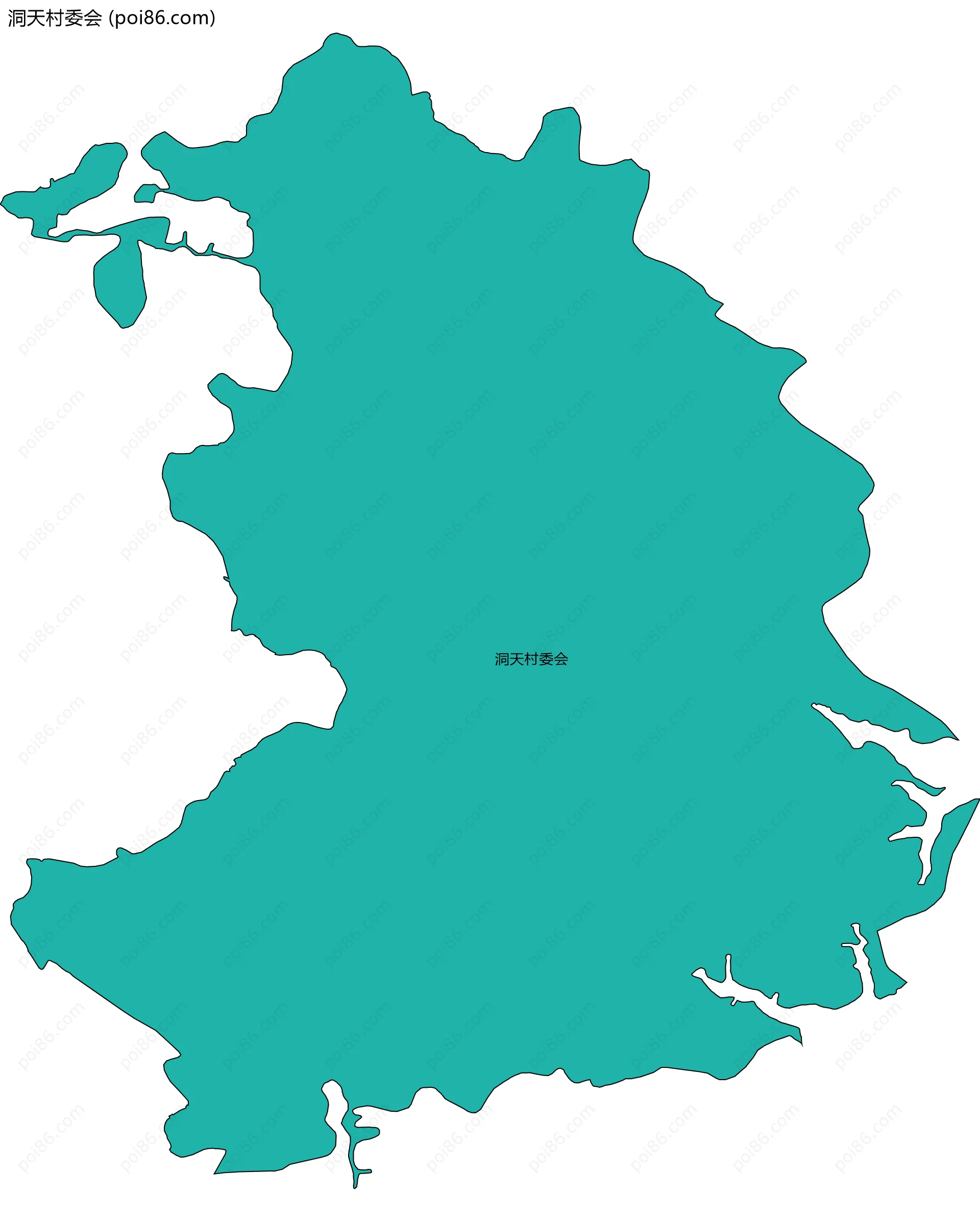 洞天村委会边界地图