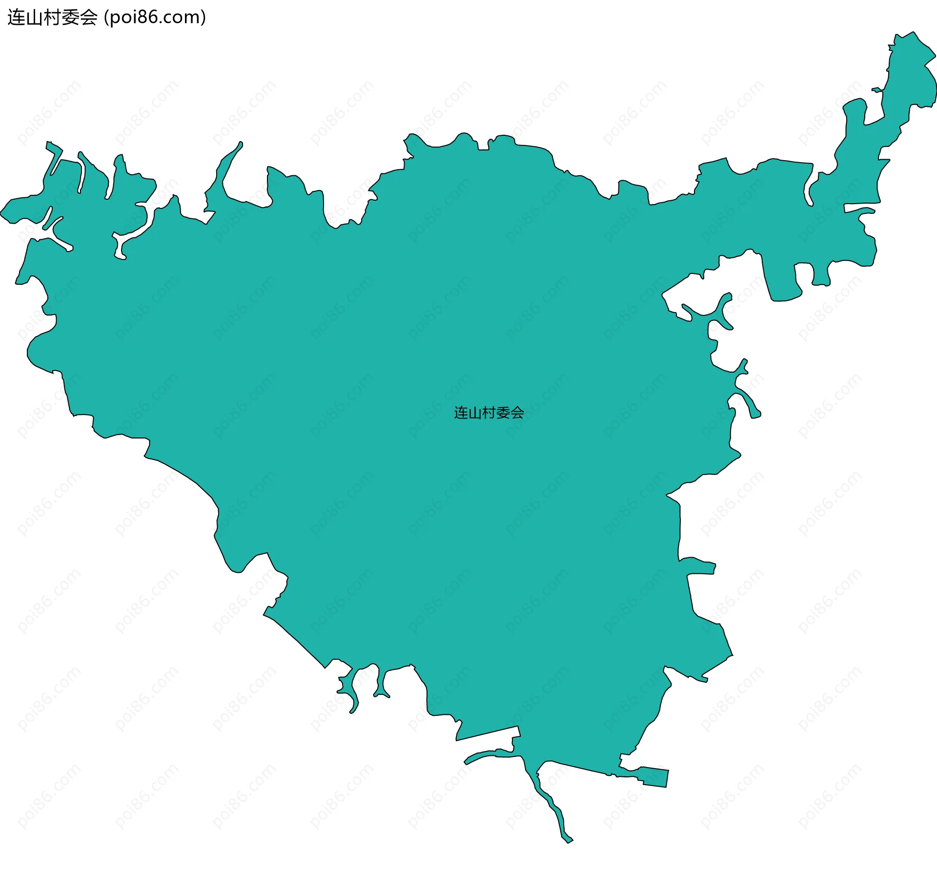 连山村委会边界地图