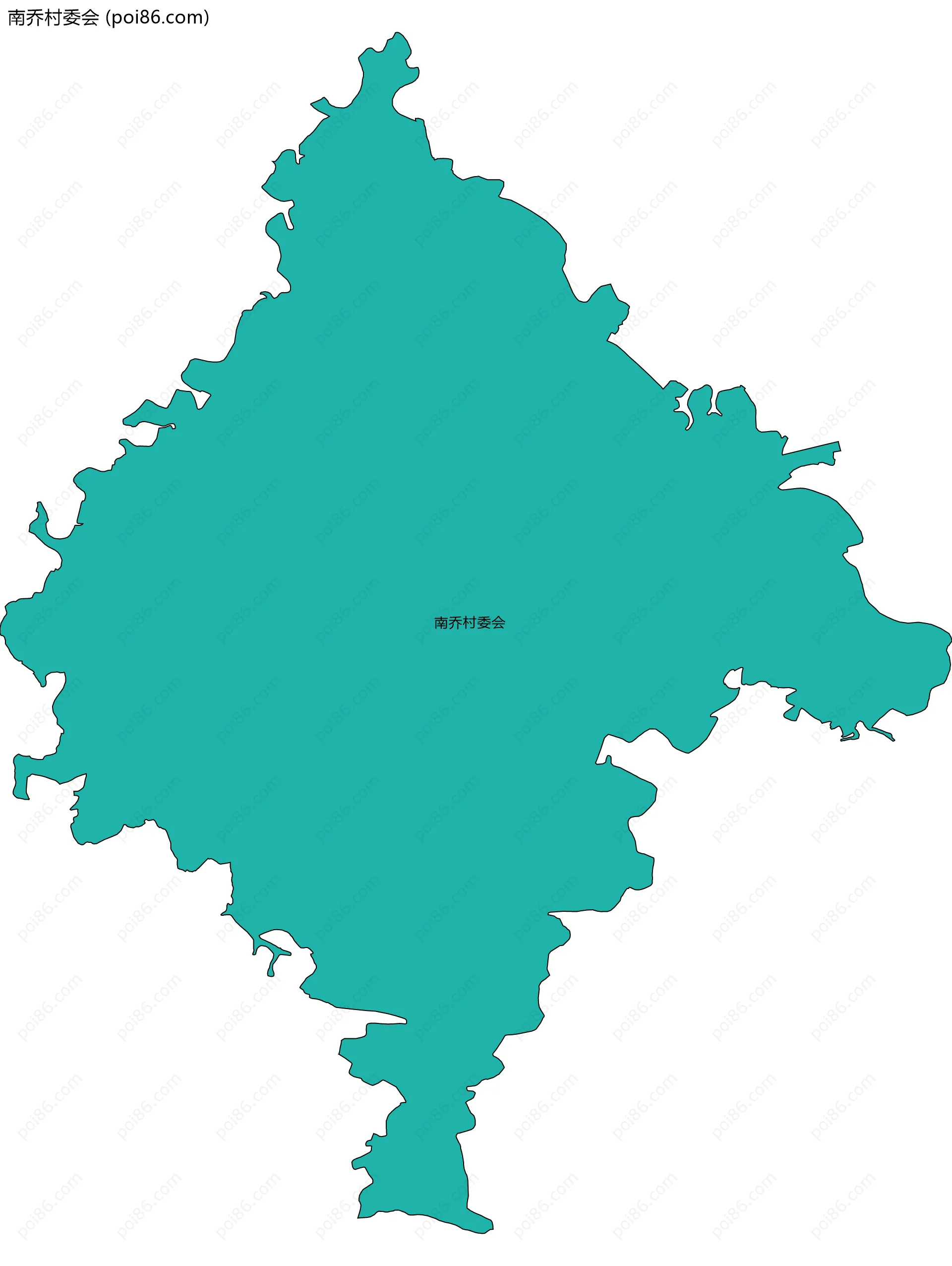 南乔村委会边界地图