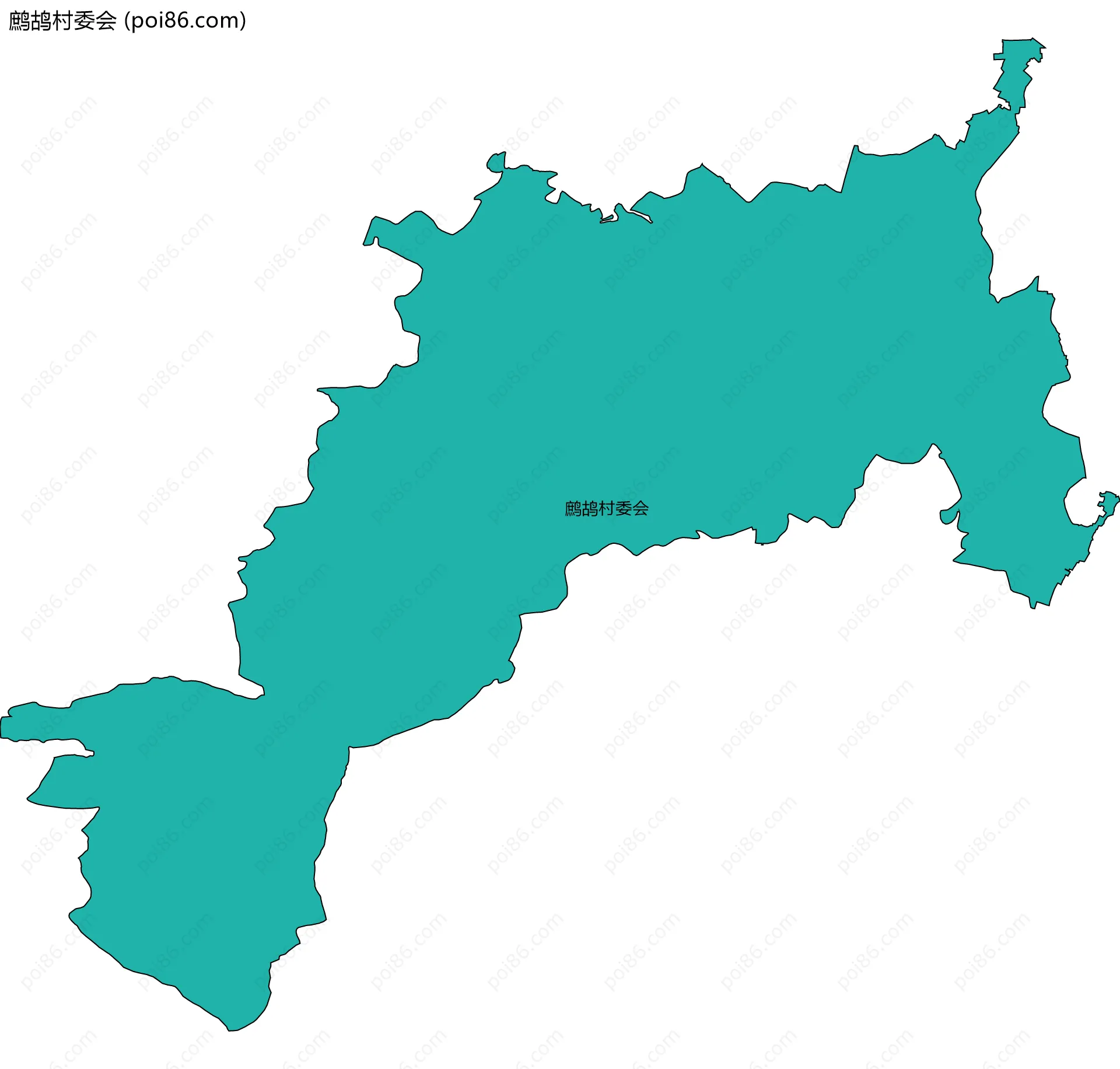 鹧鸪村委会边界地图