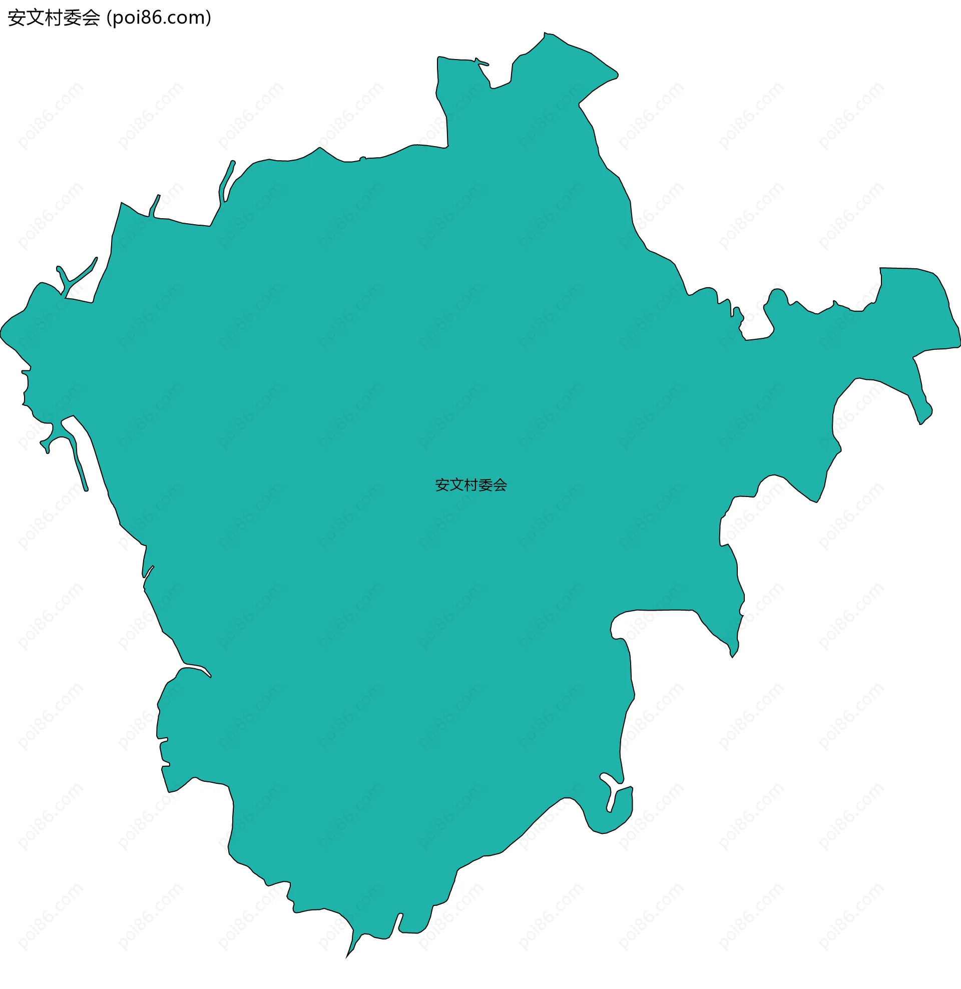 安文村委会边界地图