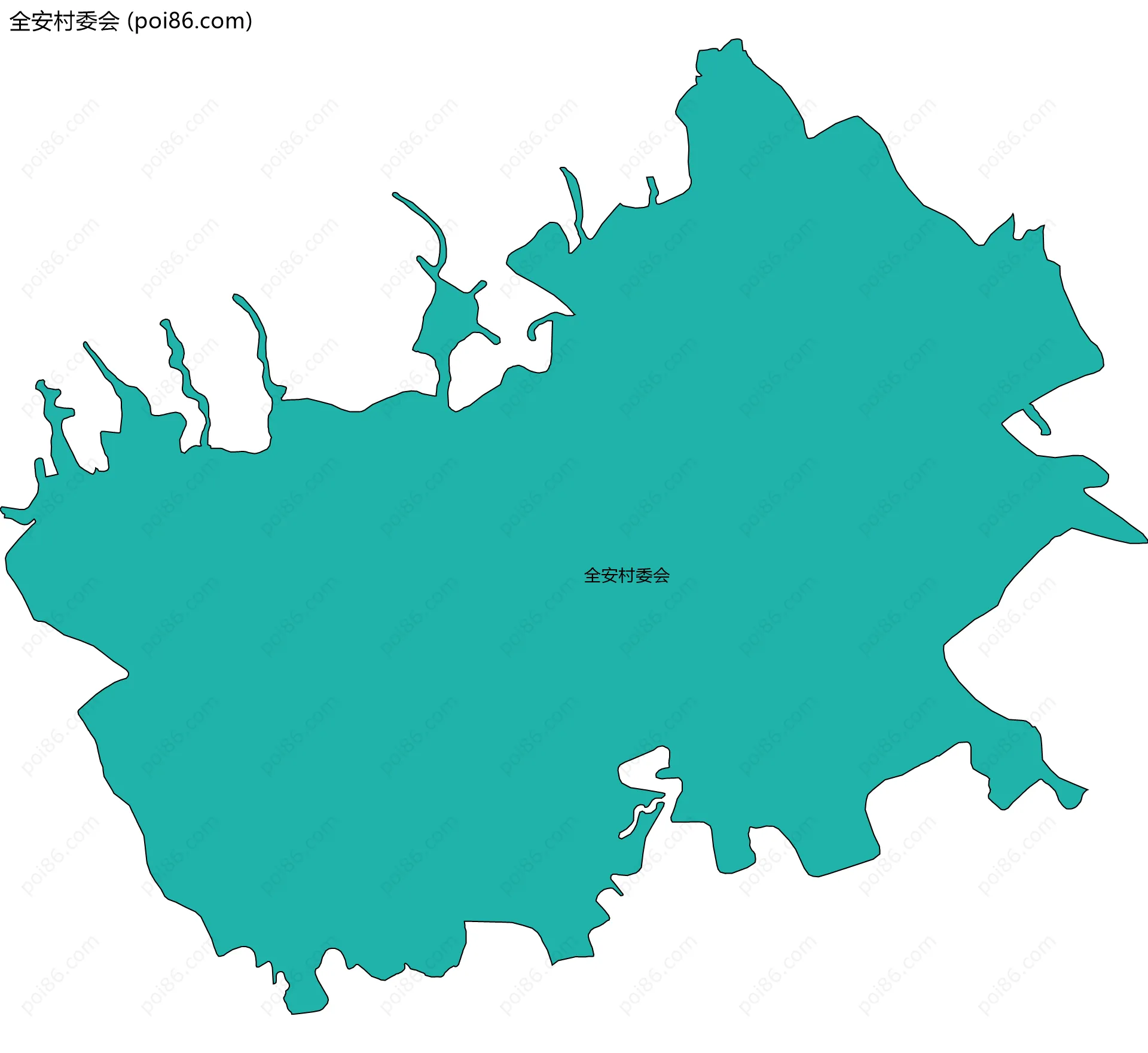 全安村委会边界地图