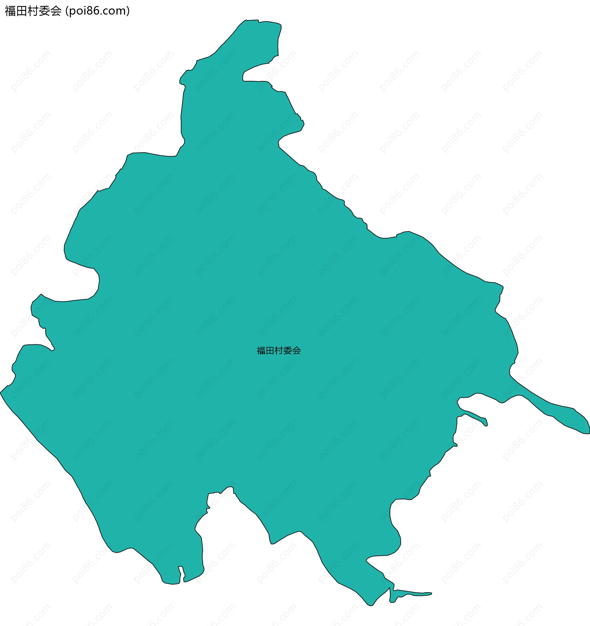 福田村委会边界地图