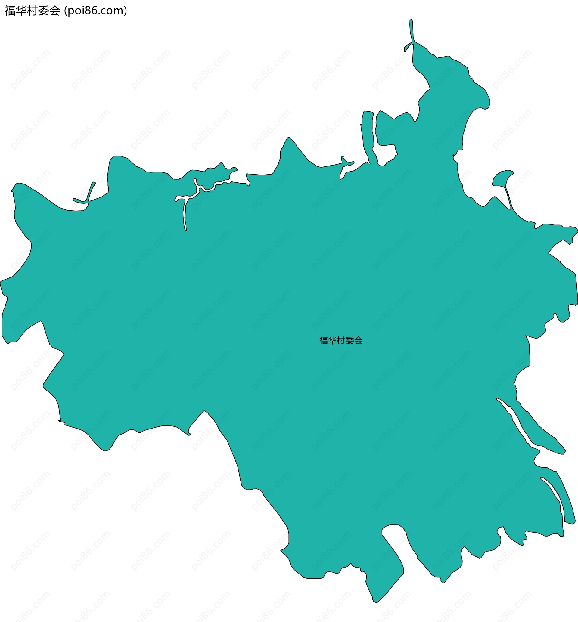 福华村委会边界地图