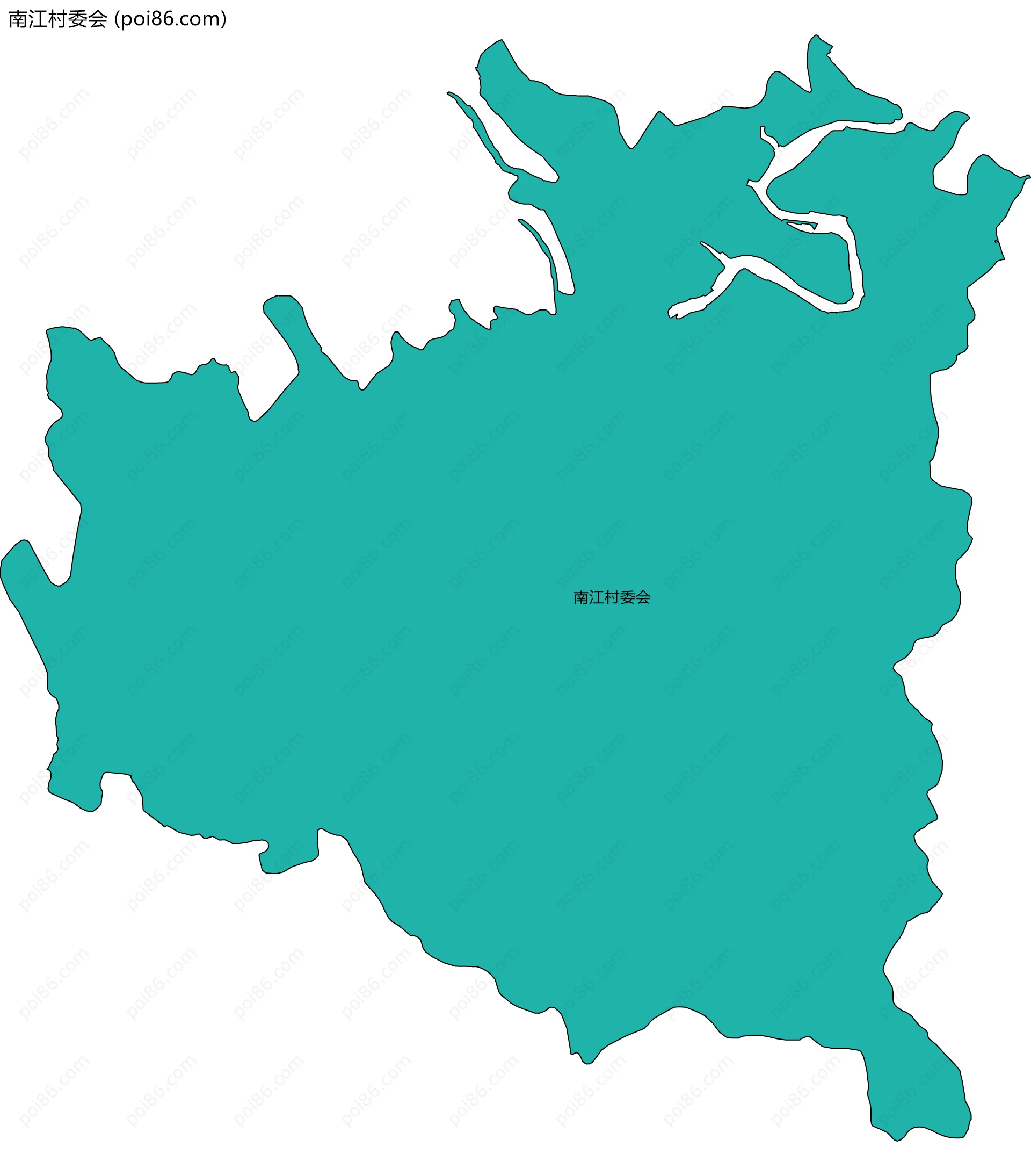 南江村委会边界地图