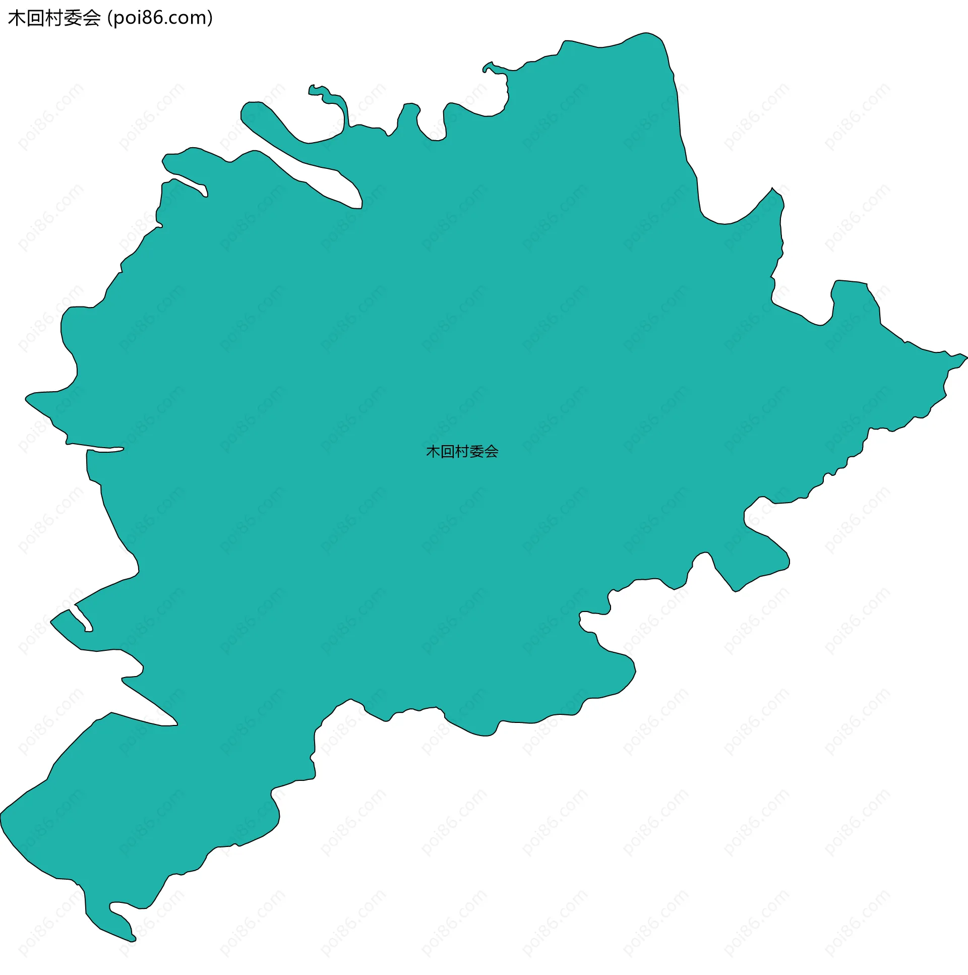 木回村委会边界地图