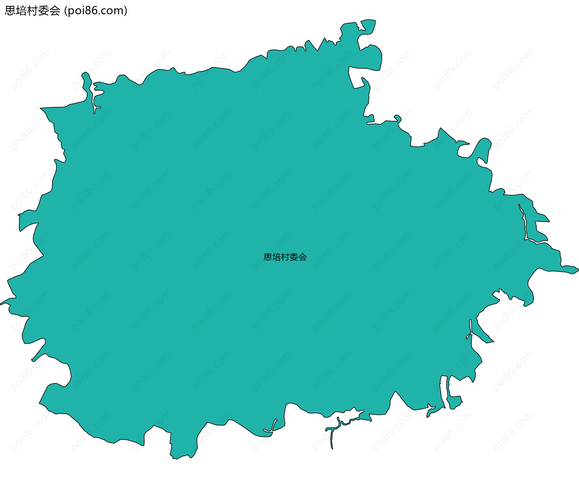 思培村委会边界地图