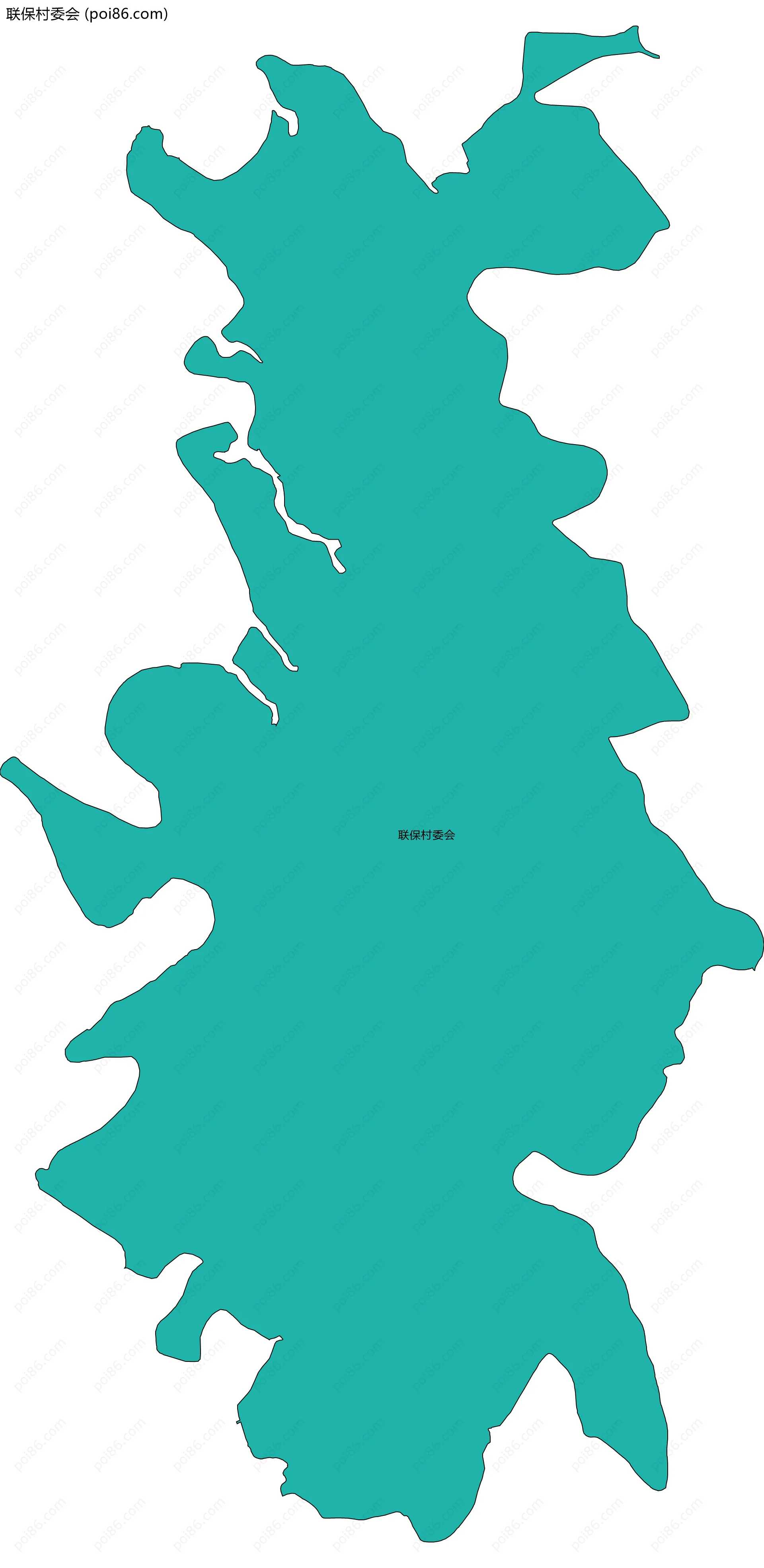 联保村委会边界地图