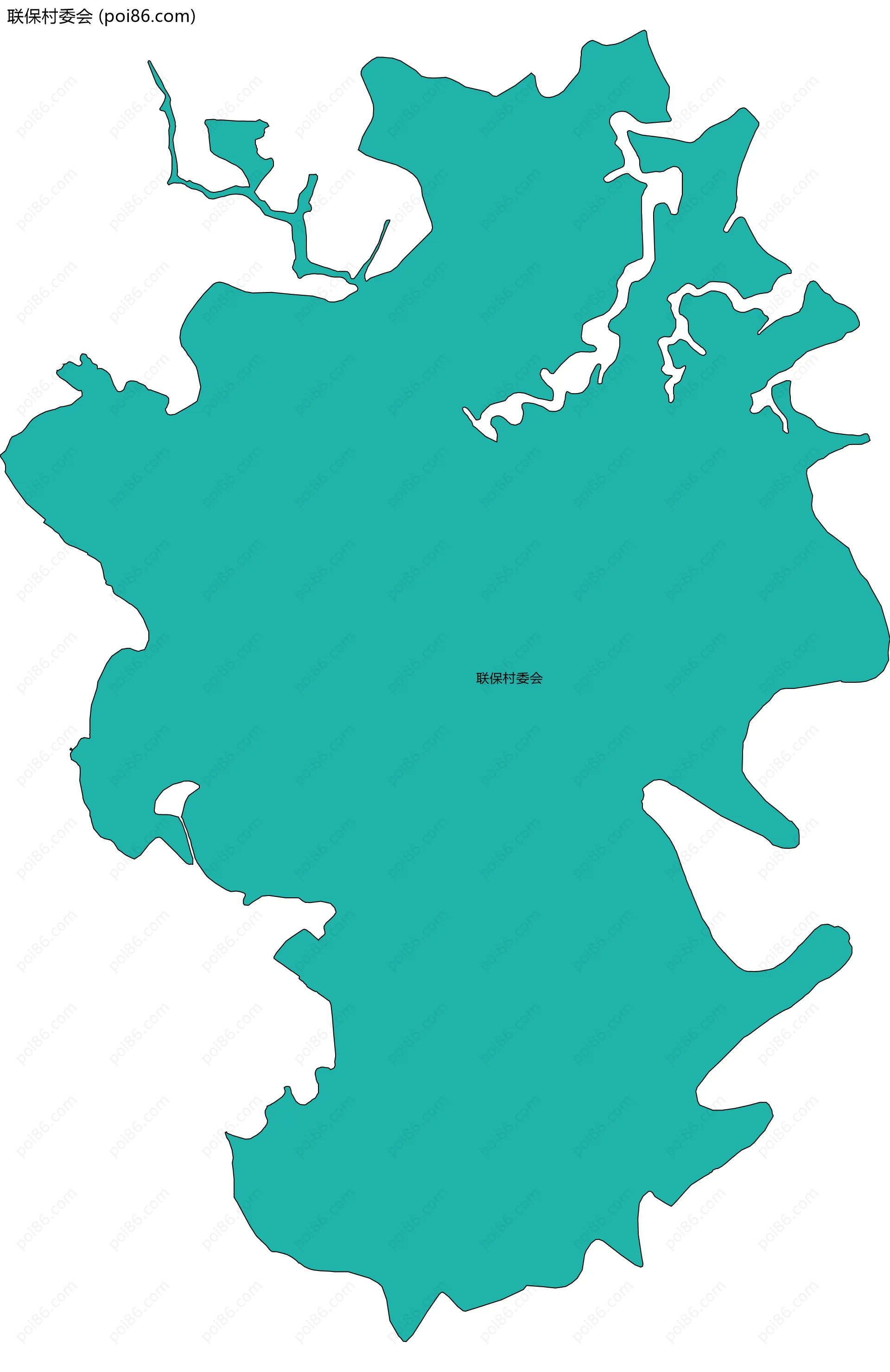 联保村委会边界地图