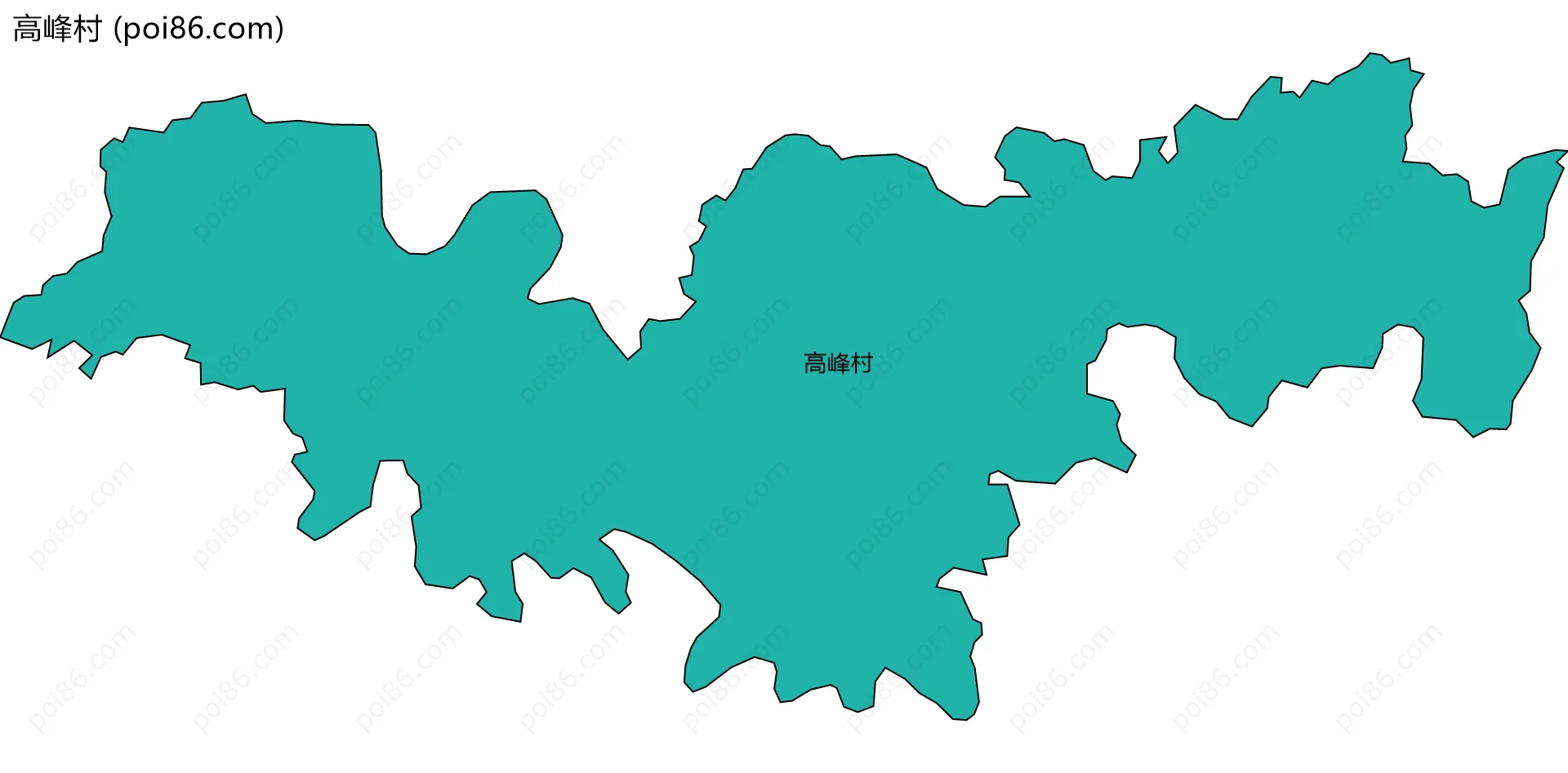 高峰村边界地图